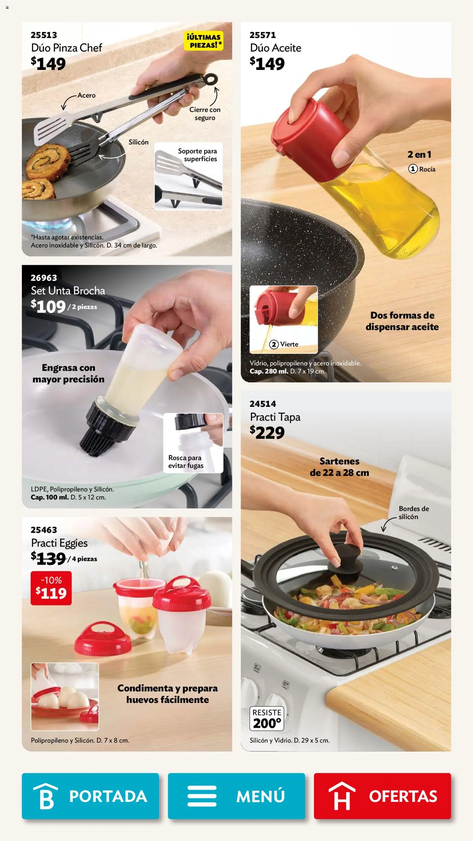 Nuevas ofertas de Betterware válidas en toda la República Mexicana desde el 04.05.2026. ¡Encuentra las mejores ofertas en Betterware campaña 5 2026! | Página: 35 | Productos: Huevos, Aceite, Pinza