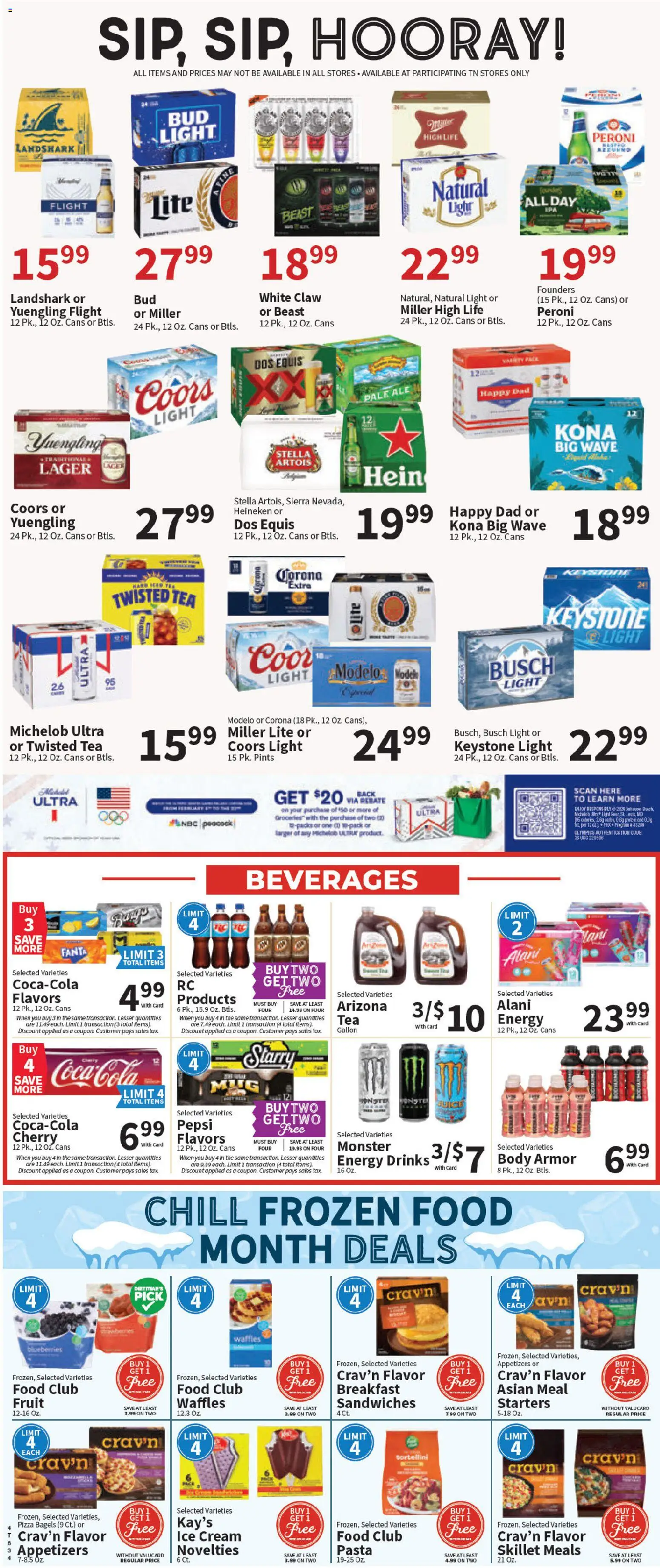 Food City Weekly Ad - valid from 25.02.2026 | Page: 6 | Products: Pizza, Tea, Pasta, Ice cream