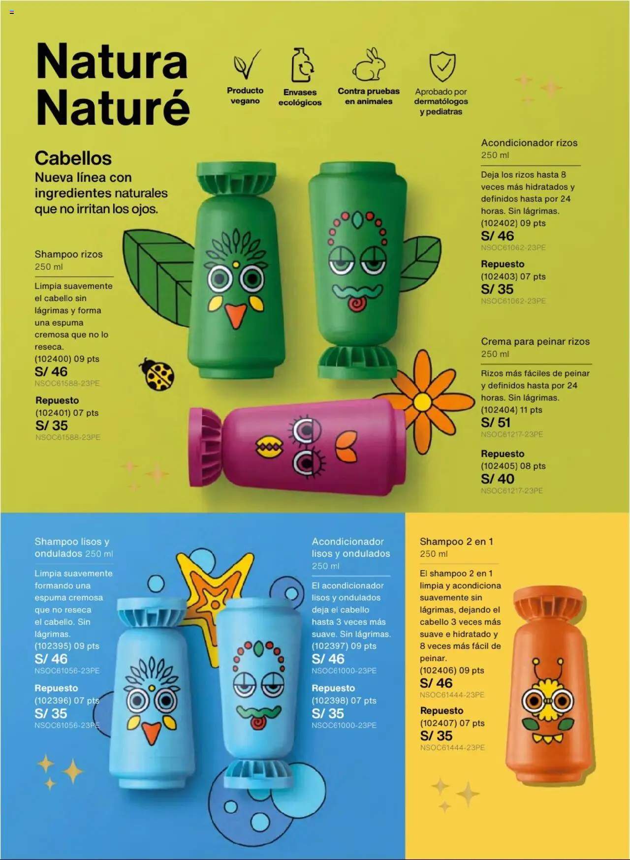 Catálogo Natura válido desde 03.10.2025 | Página: 163 | Productos: Shampoo, Acondicionador, Crema