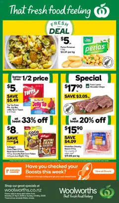 Woolworths South Island catalogue preview  - valid from 27.04.2026