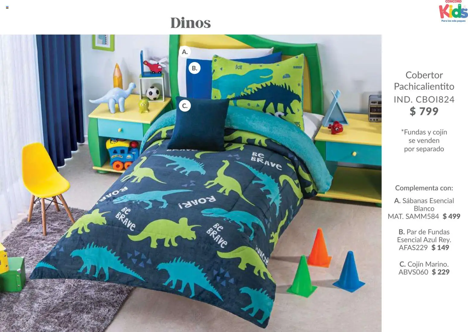 Nuevas ofertas de Colchas Concord válidas en toda la República Mexicana desde el 01.02.2026. ¡Encuentra las mejores ofertas en Colchas Concord catálogo Kids! | Página: 68 | Productos: Cobertor, Sabanas