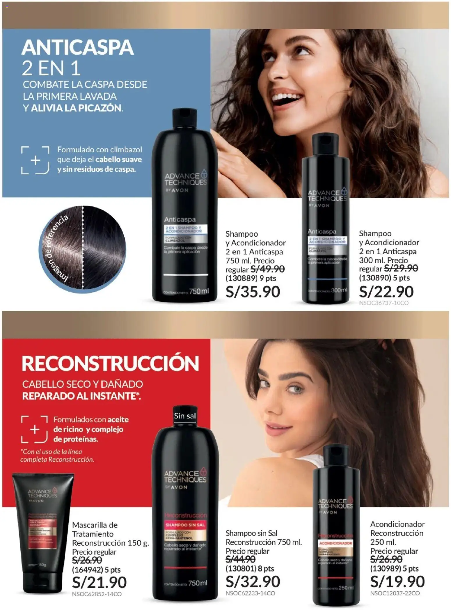 Catálogo Avon válido desde 01.01.2026 | Página: 156 | Productos: Shampoo, Acondicionador, Aceite