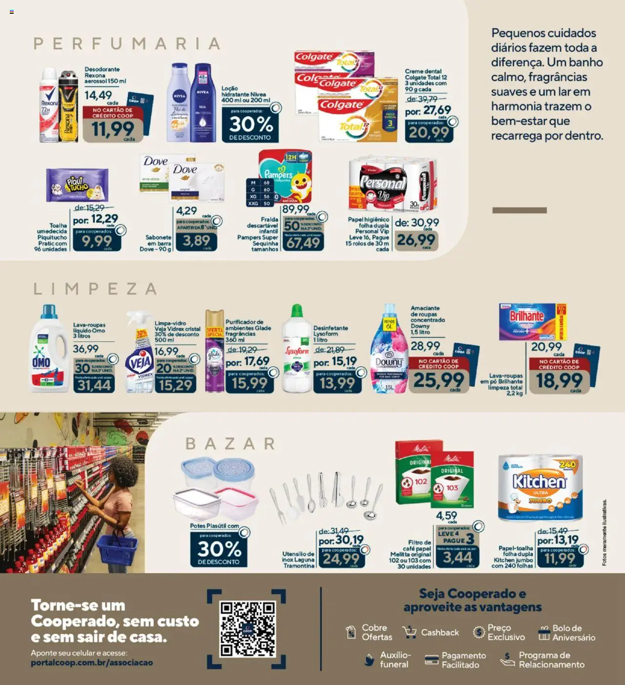 Coop Folheto - válido de 14.10.2025 | Página: 4 | Produtos: Roupas, Rexona, Potes, Papel higiênico