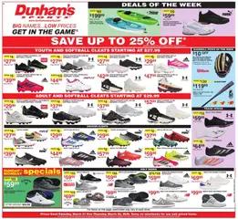 Preview of Dunham's Sports weekly ads valid from 21.03.2026