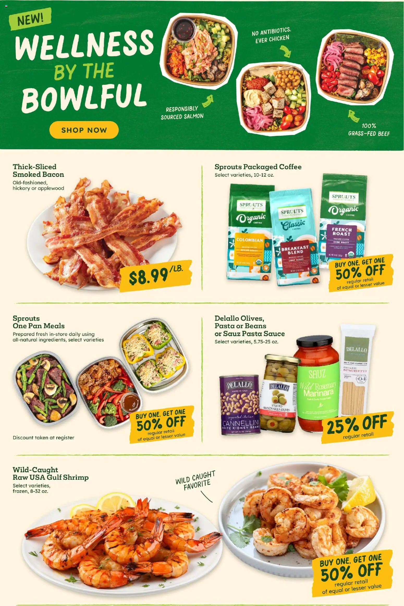 Sprouts Weekly Ad - valid from 28.11.2025 | Page: 2 | Products: Pan, Beef, Pasta, Sauce