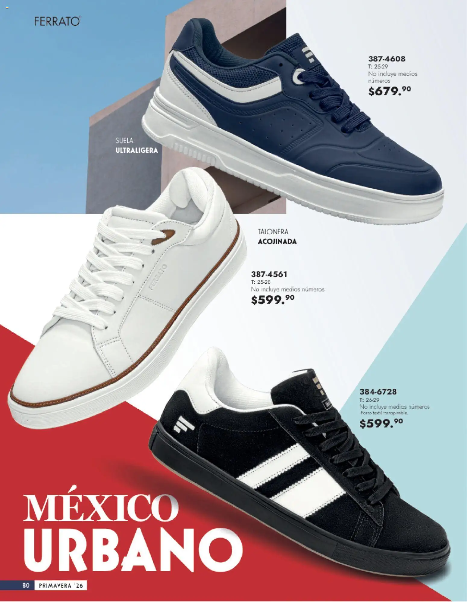 Nuevas ofertas de Andrea válidas en toda la República Mexicana desde el 25.01.2026. ¡Encuentra las mejores ofertas en Andrea catálogo Calzado Caballero! | Página: 80