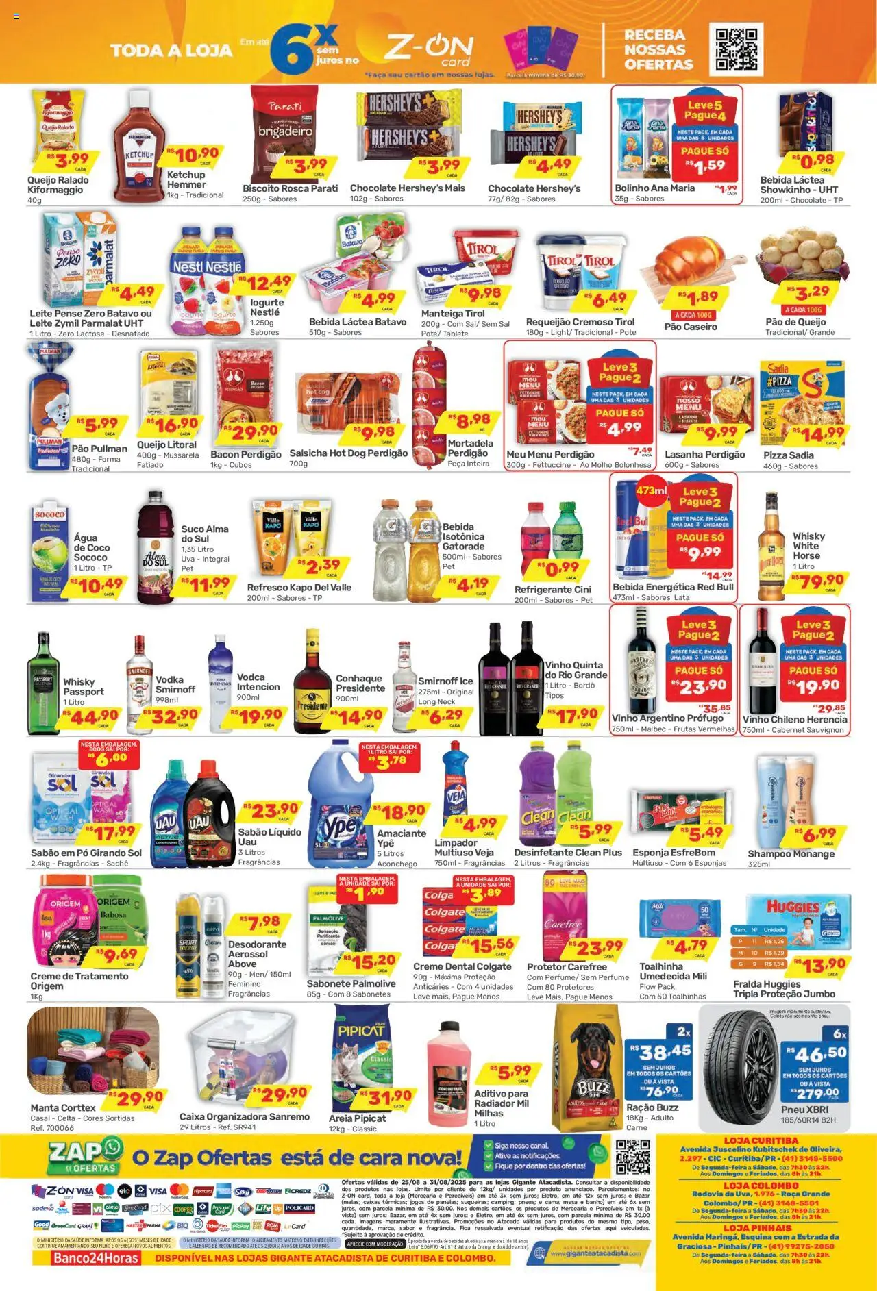 Gigante Atacadista Folheto - válido de 25.08.2025 | Página: 2 | Produtos: Coco, Pneu, Salsicha, Leite