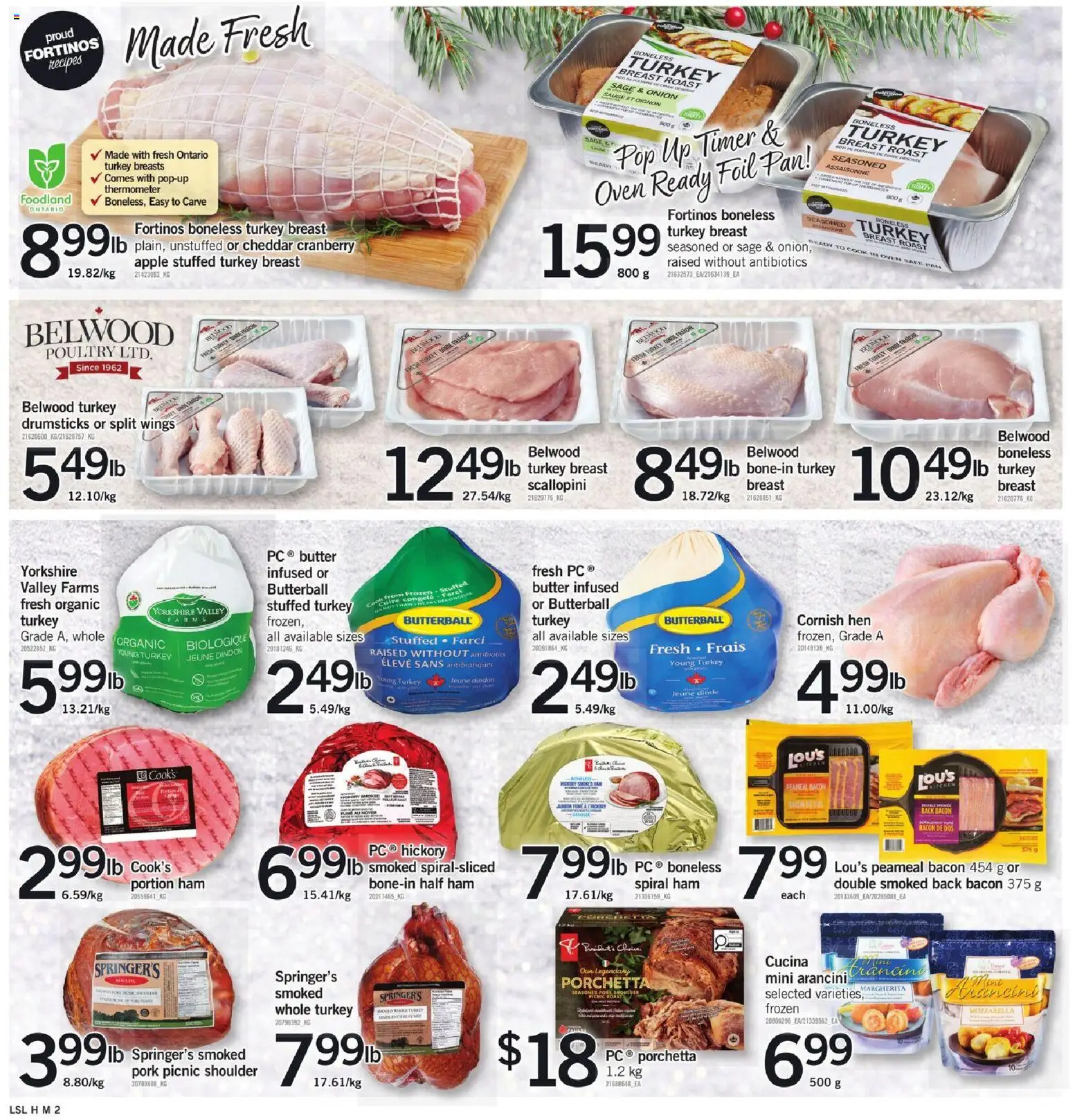 Loblaws flyer valid from 11.12.2025 | Page: 5 | Products: PC, Oven, Butter, Ham