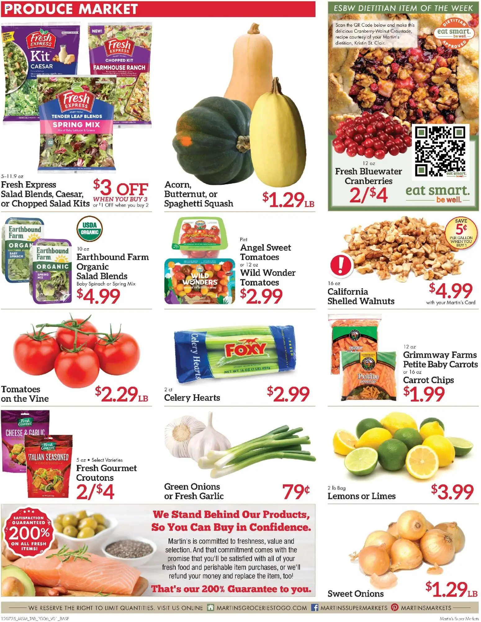 Martin’s - Next Ad - IN - valid from 07.12.2025 | Page: 6 | Products: Squash, Spinach, Carrot, Bag