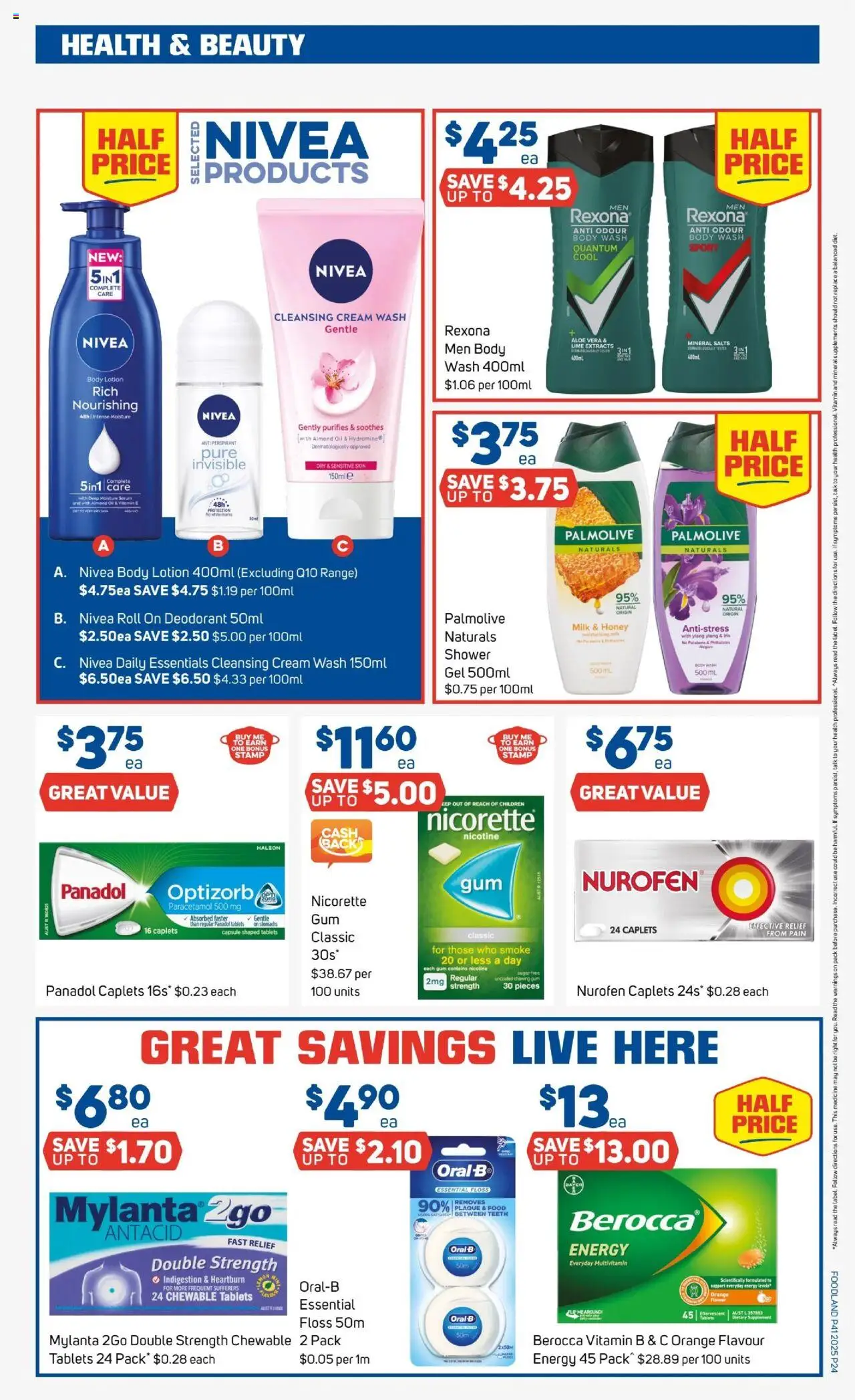 Foodland catalogue - valid from 08.10.2025 | Page: 22 | Products: Shower, Lotion, Deodorant, Body lotion