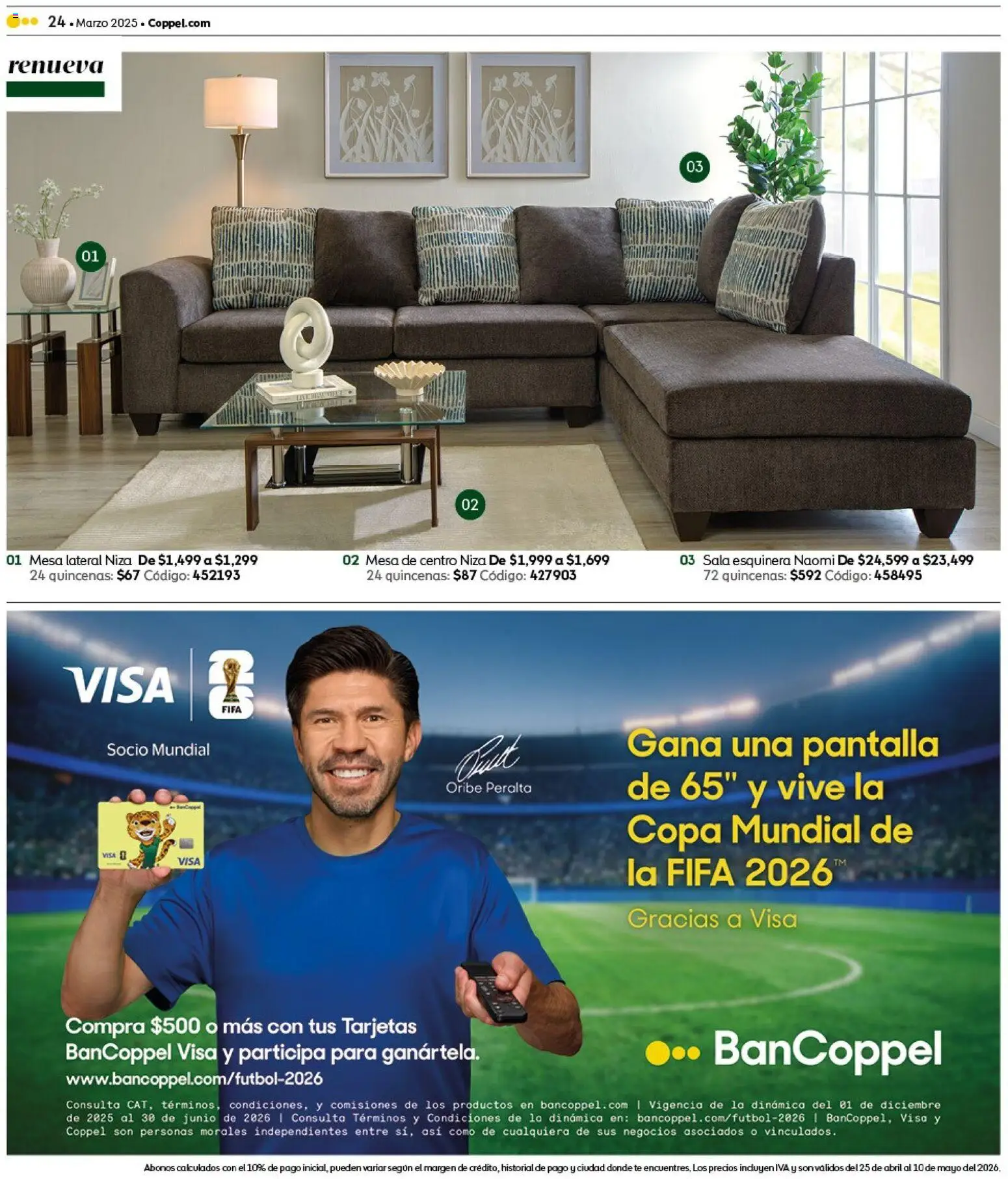 Nuevas ofertas de Coppel válidas en toda la República Mexicana desde el 25.04.2026. ¡Encuentra las mejores ofertas en Coppel catálogo Claro que la vas a querer! | Página: 24 | Productos: Mesa de centro, Mesa, Té