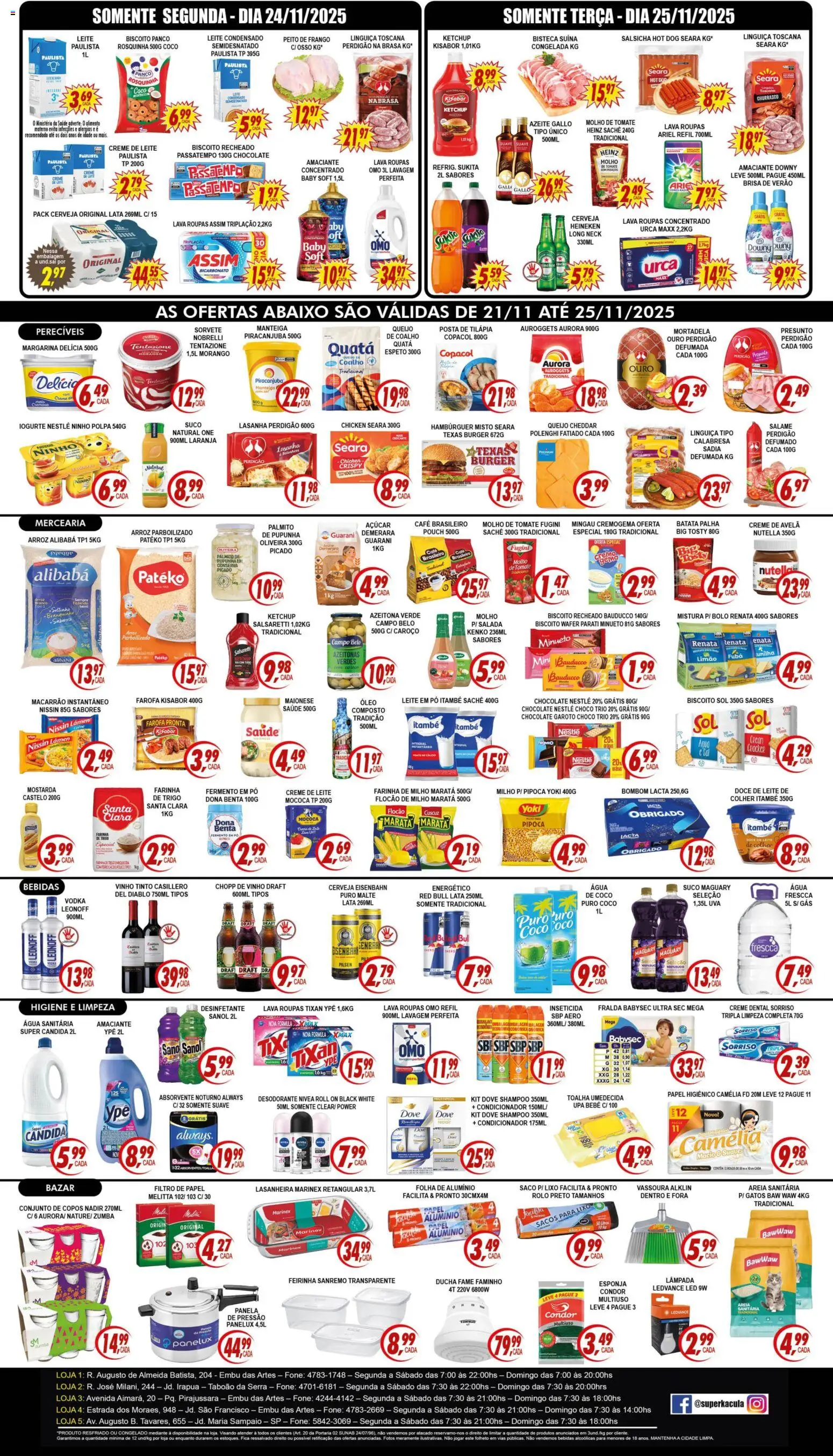 Kaçula Folheto - válido de 21.11.2025 | Página: 2 | Produtos: Condicionador, Rolo, Leite, Salada