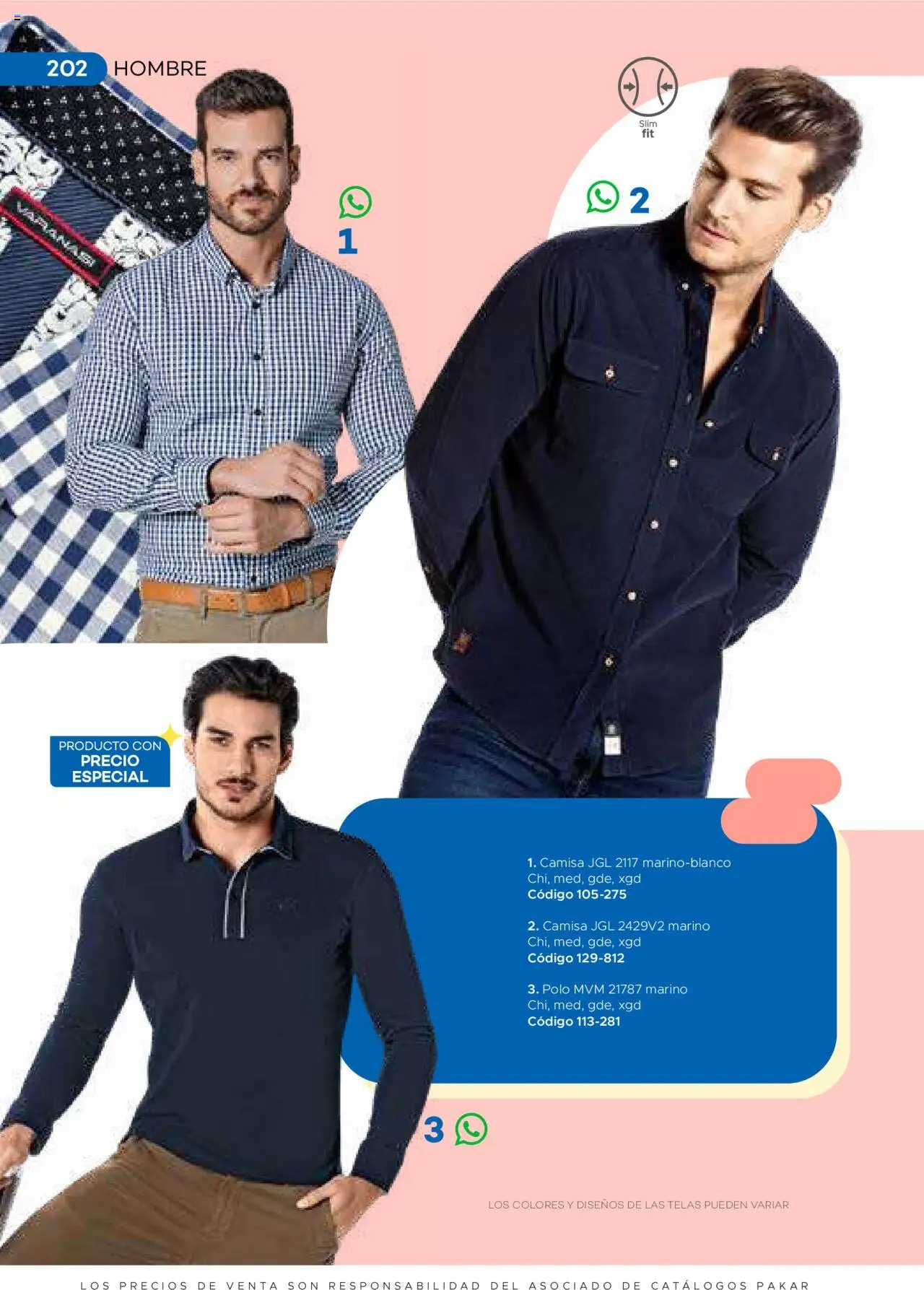 Nuevas ofertas de SC Pakar válidas en toda la República Mexicana desde el 31.01.2025. ¡Encuentra las mejores ofertas en SC Pakar catálogo Ropa! | Página: 202 | Productos: Camisa