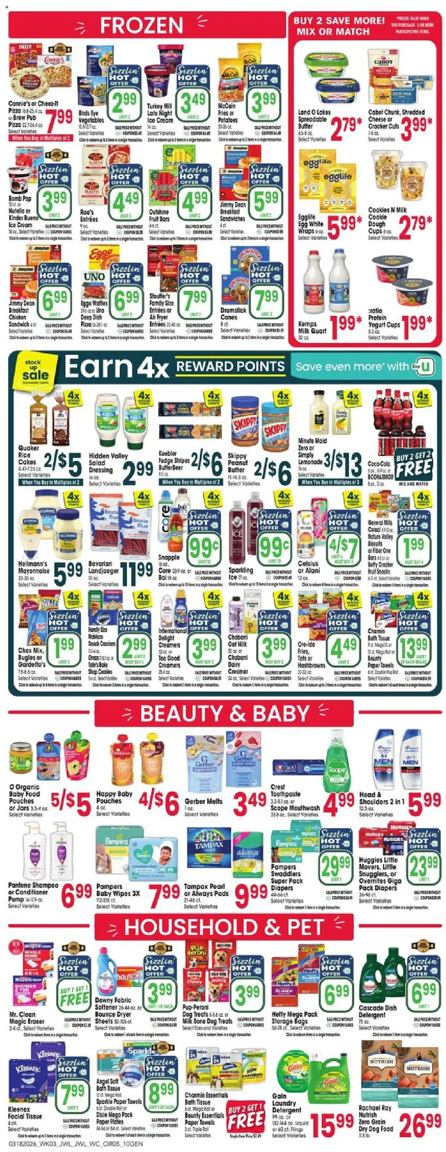Jewel Osco Weekly Ad - IL - valid from 18.03.2026 | Page: 5 | Products: Butter, Cheese, Mouthwash, Ice cream