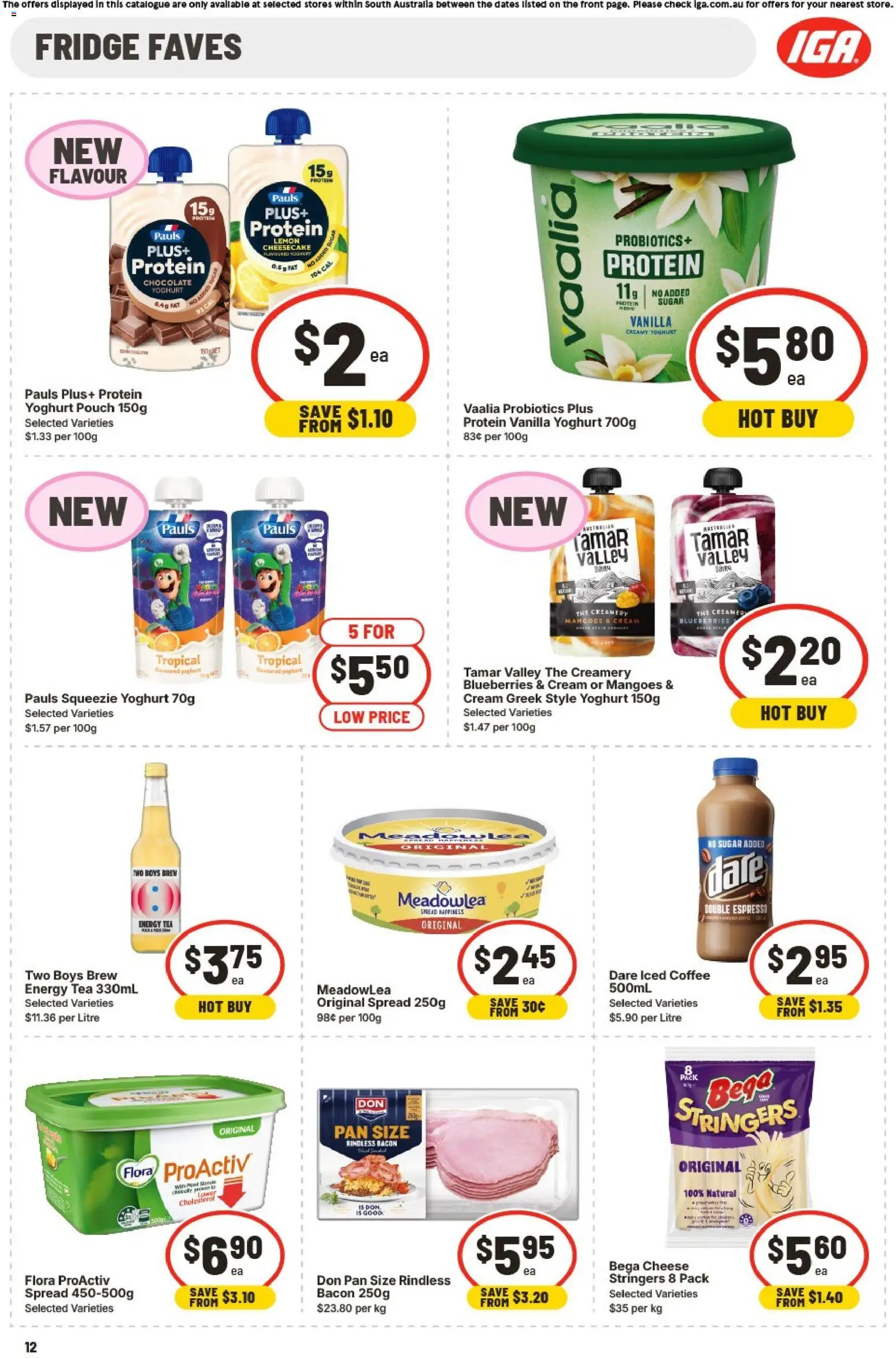 IGA catalogue - valid from 08.04.2026 | Page: 12 | Products: Butter, Juice, Tomatoes, Vegemite