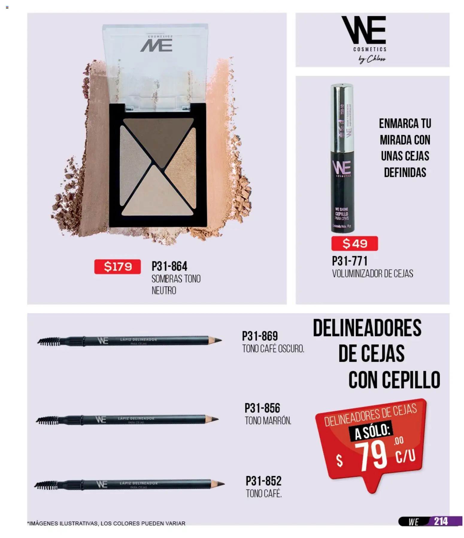 Nuevas ofertas de Cklass válidas en toda la República Mexicana desde el 30.11.2025. ¡Encuentra las mejores ofertas en Cklass catálogo Rebajas Navideñas Ropa! | Página: 215 | Productos: Cepillo, Café, Delineador