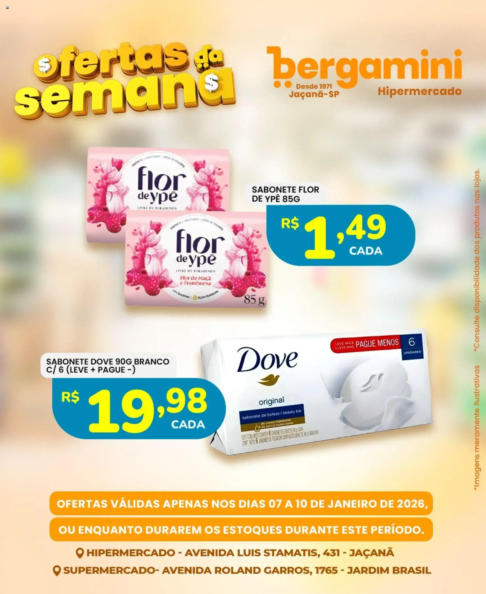Supermercado Bergamini Folheto - válido de 07.01.2026 | Página: 16 | Produtos: Creme, Sabonete, Dove
