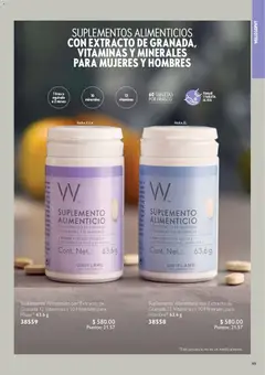 Vista previa de Oriflame campaña 12 2025, nuevo folleto de la tienda, válido en México a partir del 06.12.2025 | Página: 99 | Productos: Frasco, Vitaminas, Tableta
