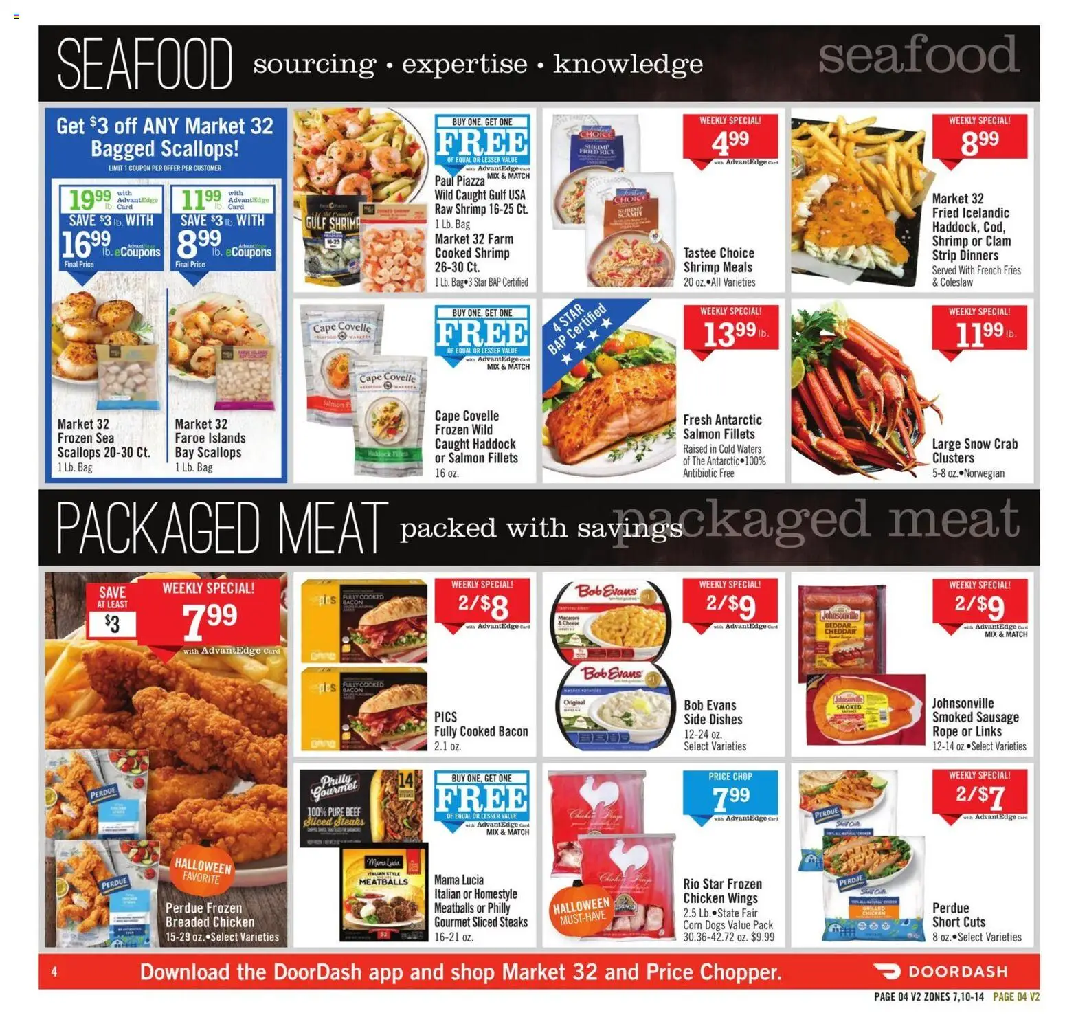Price Chopper Weekly Ad - valid from 26.10.2025 | Page: 4 | Products: Cheese, Rice, Beef, Seafood