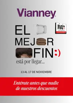 Vista previa de Vianney Buen Fin aviso, nuevo folleto de la tienda, válido en México a partir del 06.11.2025