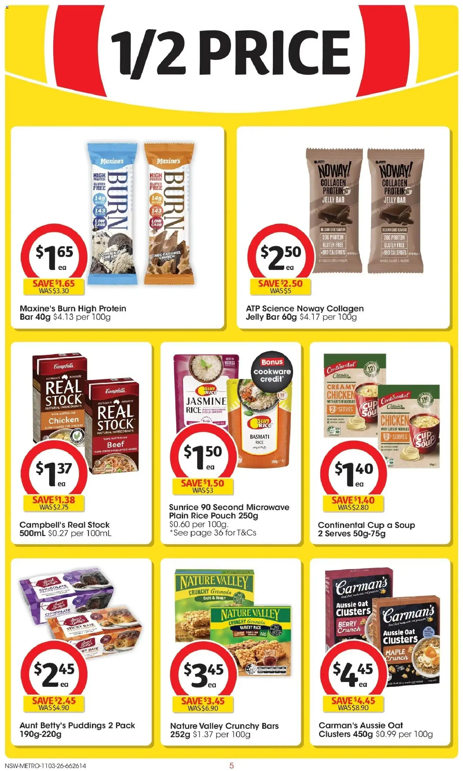 Coles catalogue - valid from 11.03.2026 | Page: 5 | Products: Honey, Oats, Date, Microwave