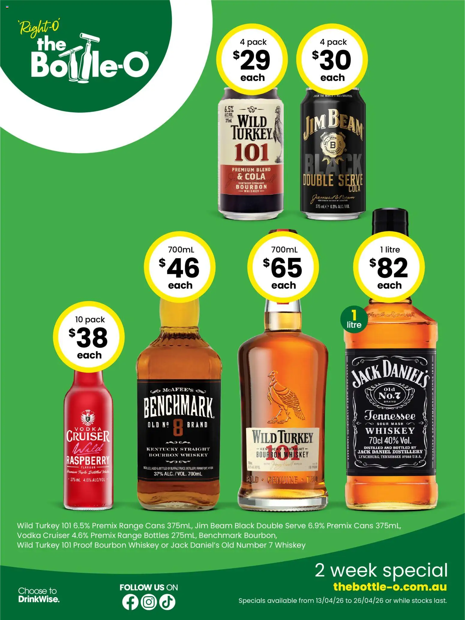 The Bottle-O catalogue - valid from 13.04.2026 | Page: 3 | Products: Bourbon, Vodka, Turkey, Raspberry
