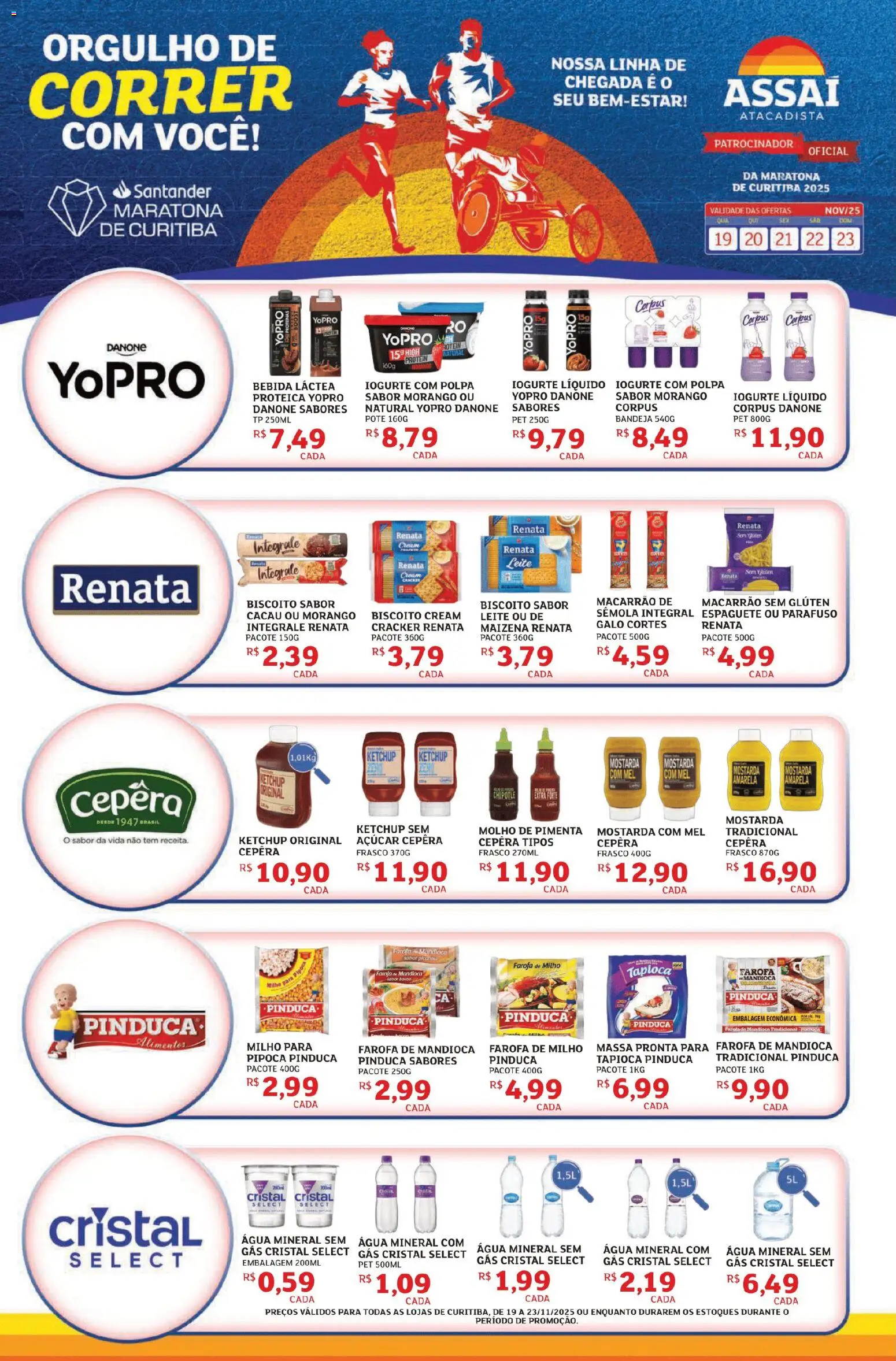 Assaí Atacadista Folheto - válido de 19.11.2025 | Página: 1 | Produtos: Espaguete, Macarrão, Mel, Açúcar