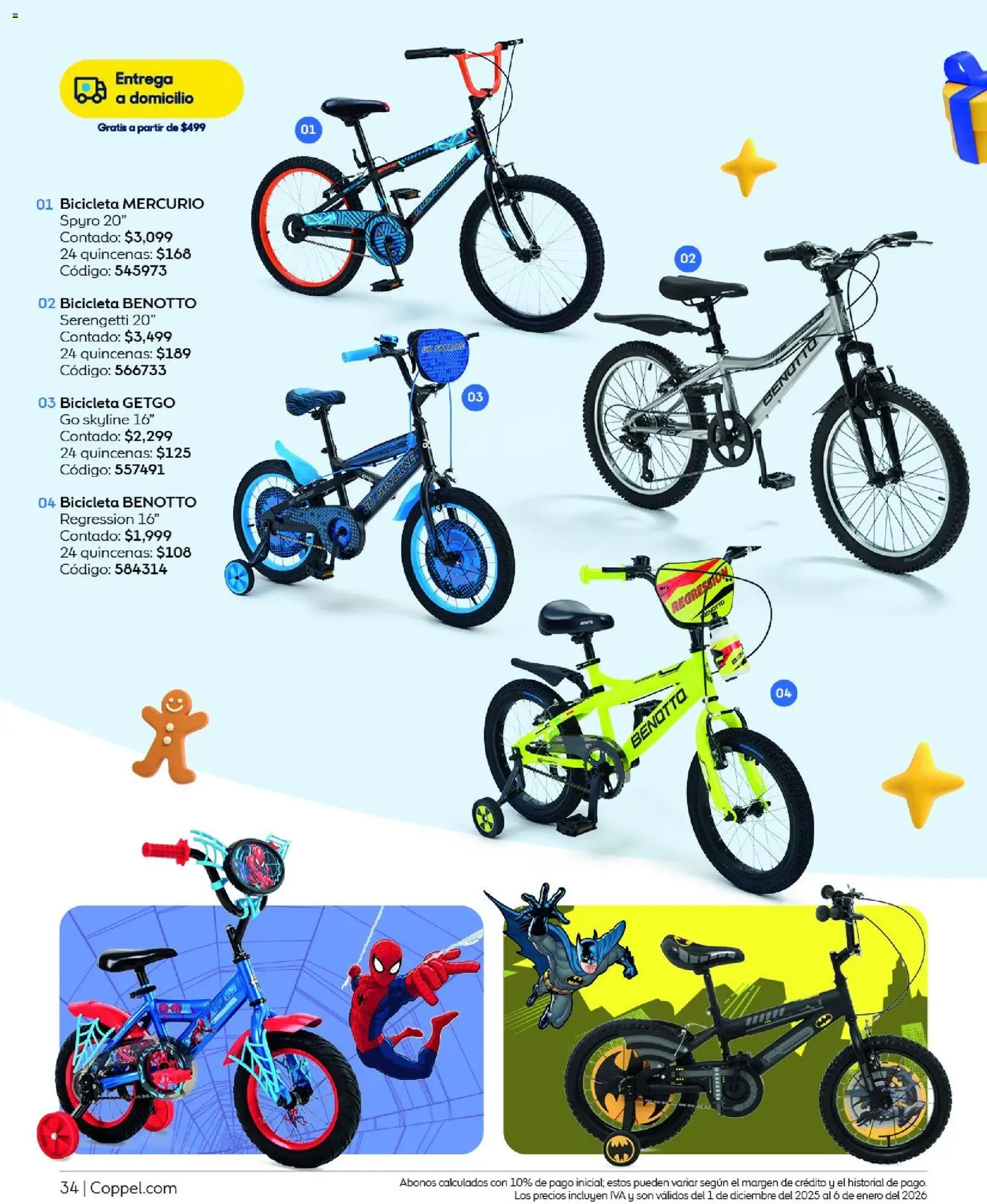 Nuevas ofertas de Coppel válidas en toda la República Mexicana desde el 01.12.2025. ¡Encuentra las mejores ofertas en Coppel catálogo Regalos A Lo Grande! | Página: 34