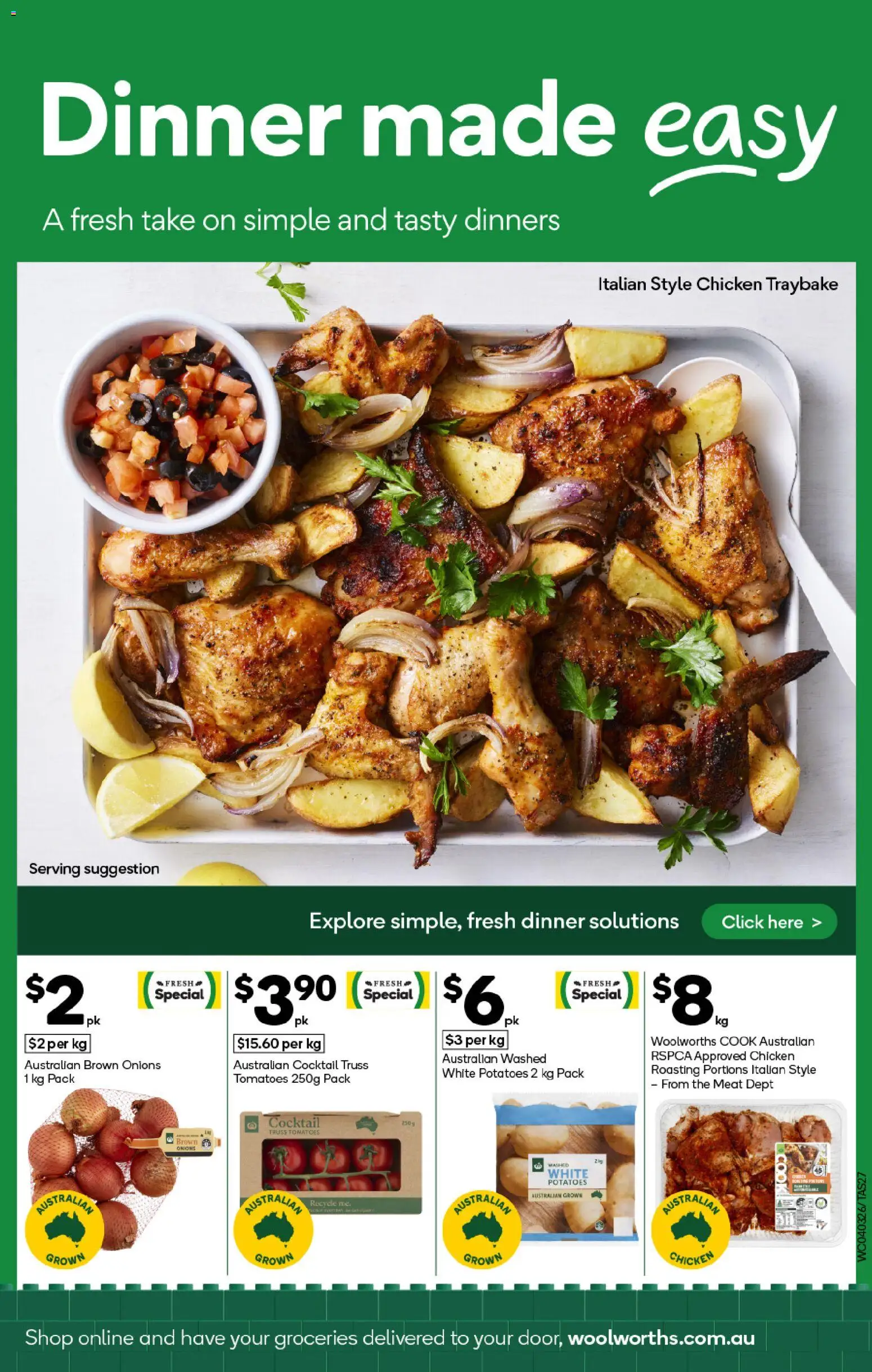 Woolworths catalogue - valid from 04.03.2026 | Page: 27 | Products: Chicken, Tomatoes, Potatoes, Onions