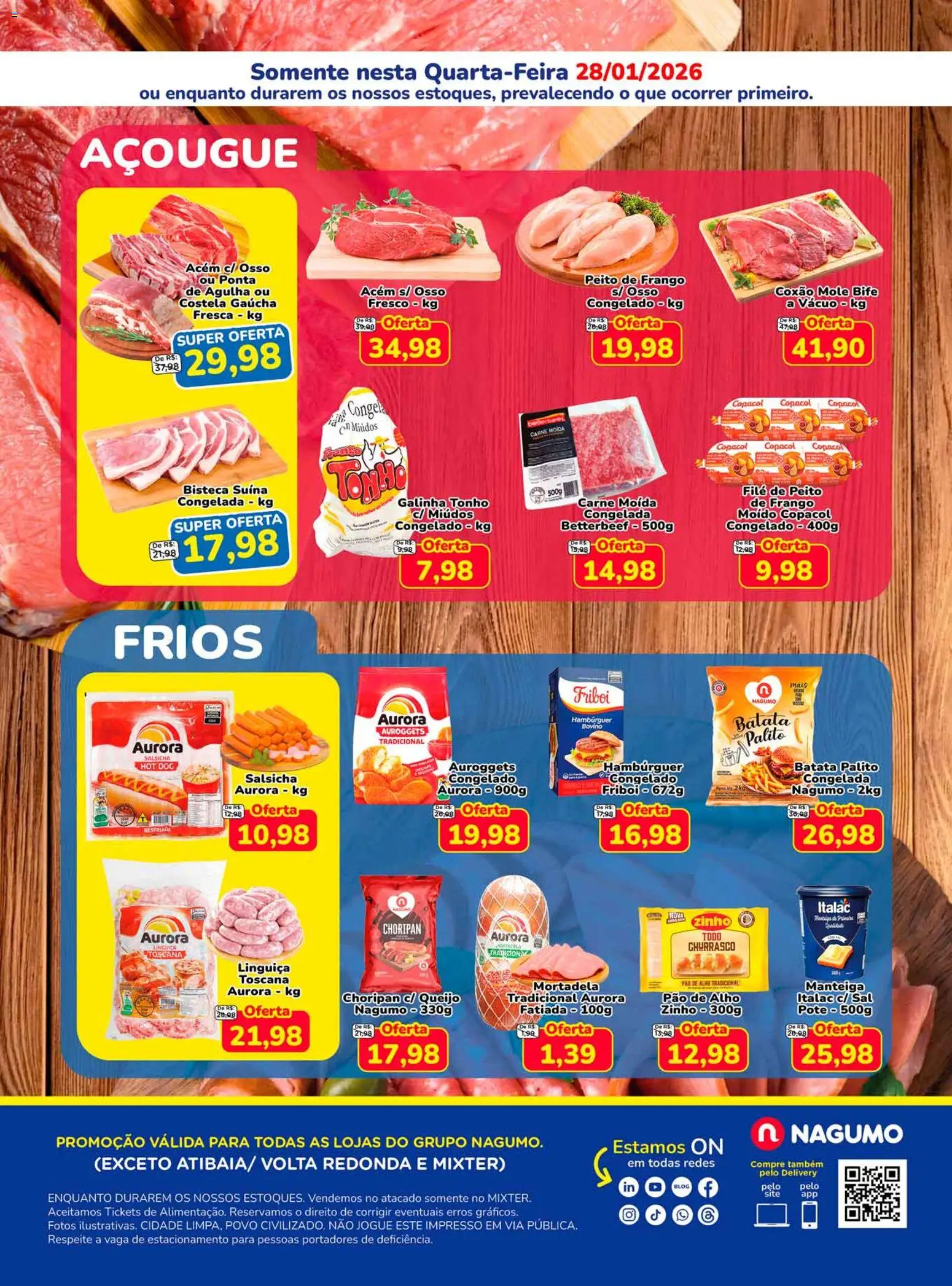 Nagumo Folheto - válido de 28.01.2026 | Página: 2 | Produtos: Alho, Salsicha, Pão, Frango