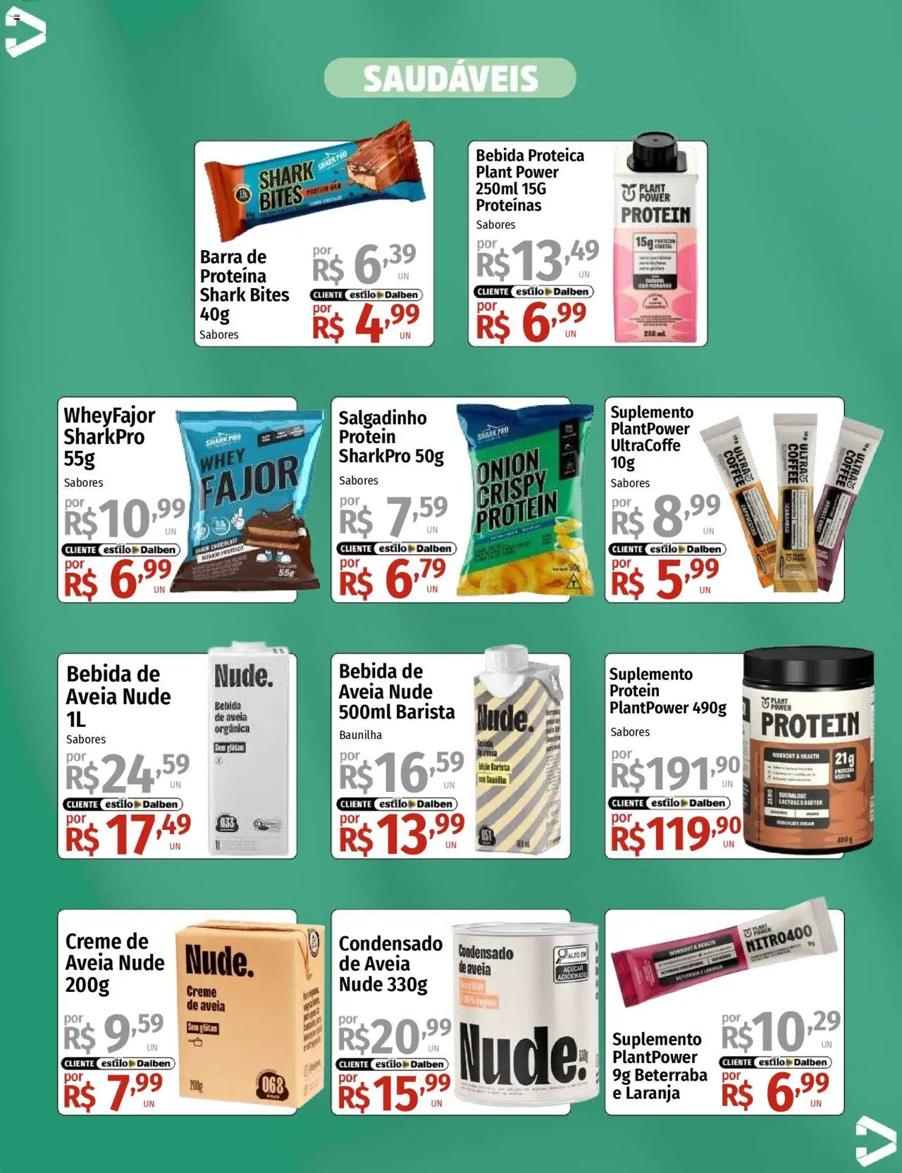 Supermercado Dalben Folheto - válido de 12.09.2025 | Página: 2 | Produtos: Beterraba, Creme, Aveia, Açúcar