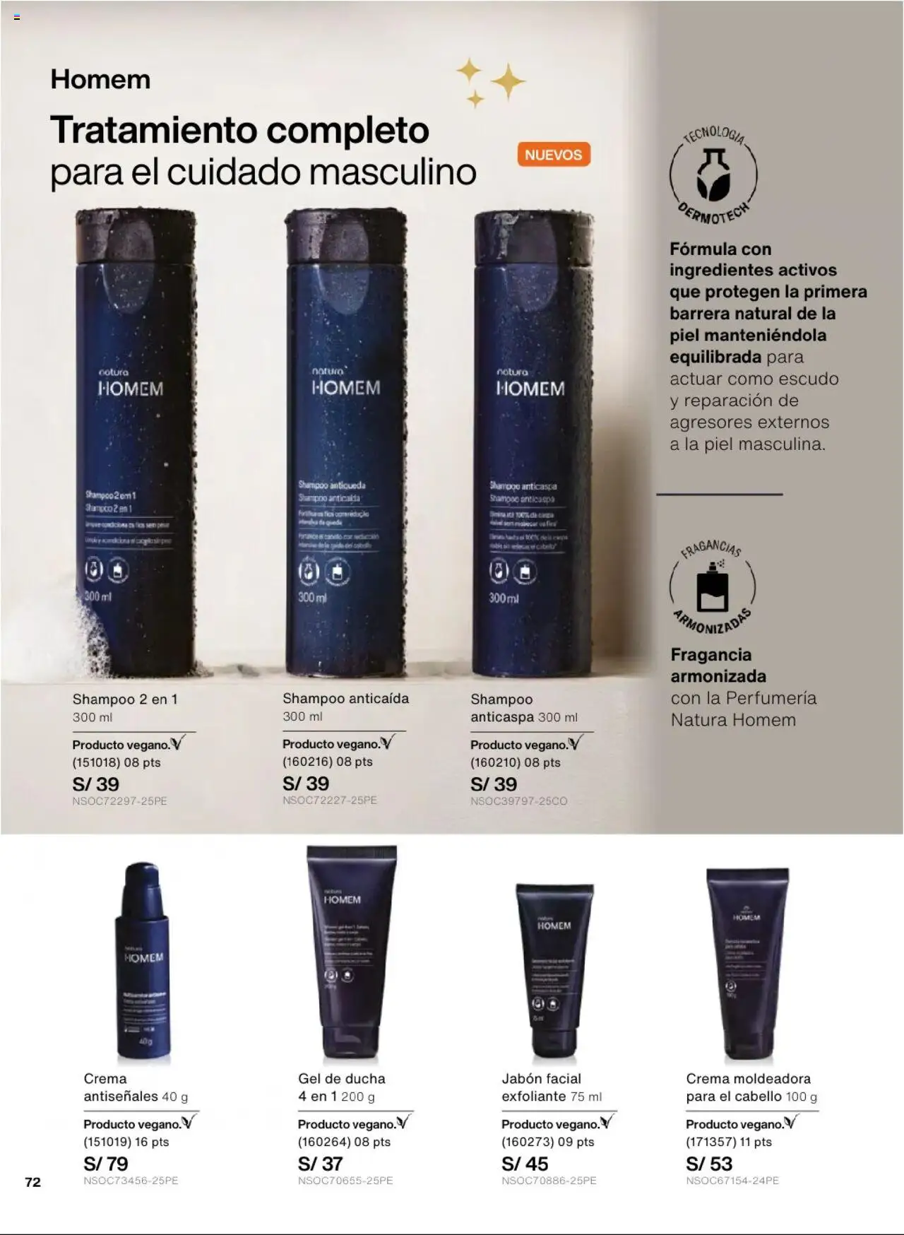 Catálogo Natura válido desde 03.10.2025 | Página: 78 | Productos: Exfoliante, Jabón, Gel de ducha, Fragancia