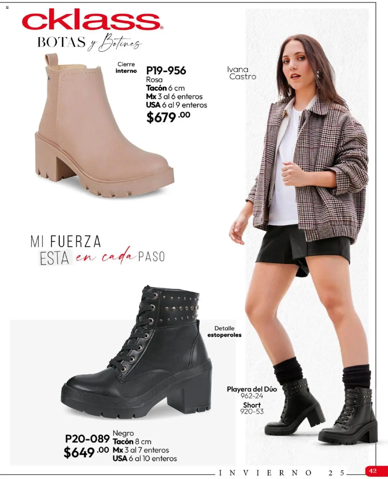 Nuevas ofertas de Cklass válidas en toda la República Mexicana desde el 16.09.2025. ¡Encuentra las mejores ofertas en Cklass - Catálogo Invierno Calzado! | Página: 43 | Productos: Botas, Playera, Short, Botines