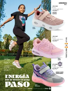 Vista previa de Andrea catálogo Infantil, nuevo folleto de la tienda, válido en México a partir del 25.01.2026 | Página: 31 | Productos: Leggings, Zapatos, Playera
