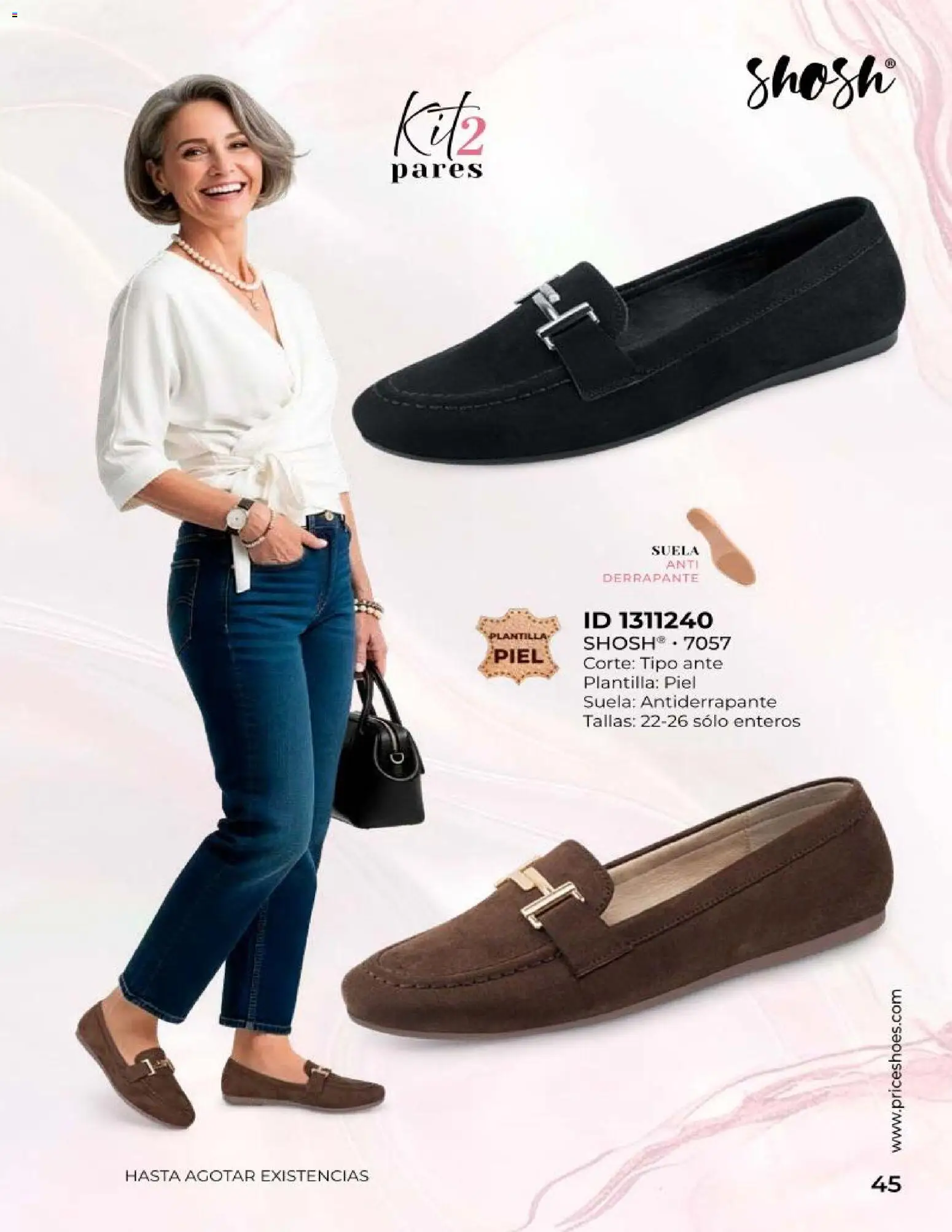 Nuevas ofertas de Price Shoes válidas en toda la República Mexicana desde el 23.04.2026. ¡Encuentra las mejores ofertas en Price Shoes catálogo Especial Confort! | Página: 45