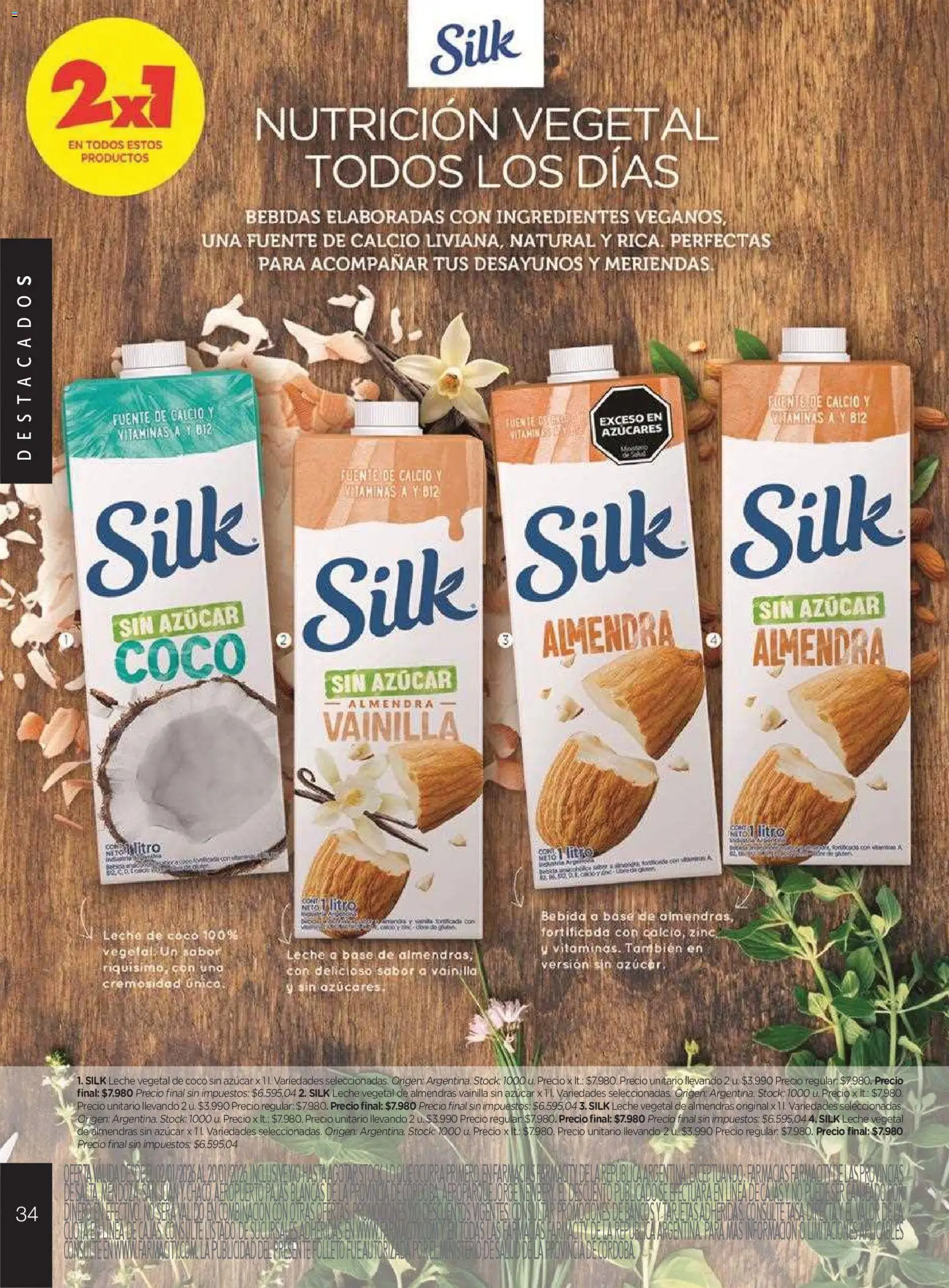 Farmacity catálogo │ válido desde el 02.01.2026 | Página: 34 | Productos: Vitaminas, Azucar, Fuente, Leche