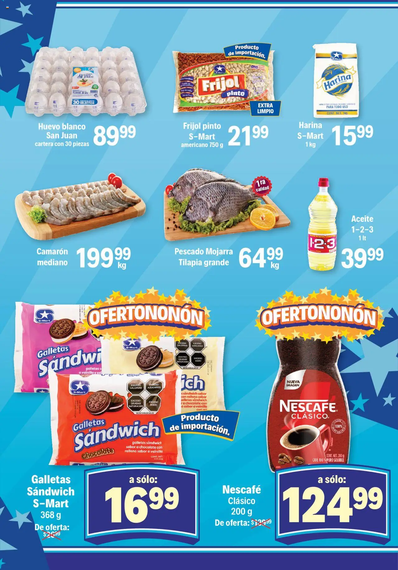 Nuevas ofertas de S-Mart válidas en toda la República Mexicana desde el 10.10.2025. ¡Encuentra las mejores ofertas en S-Mart - Folleto! | Página: 3 | Productos: Harina, Sal, Huevo, Huevos