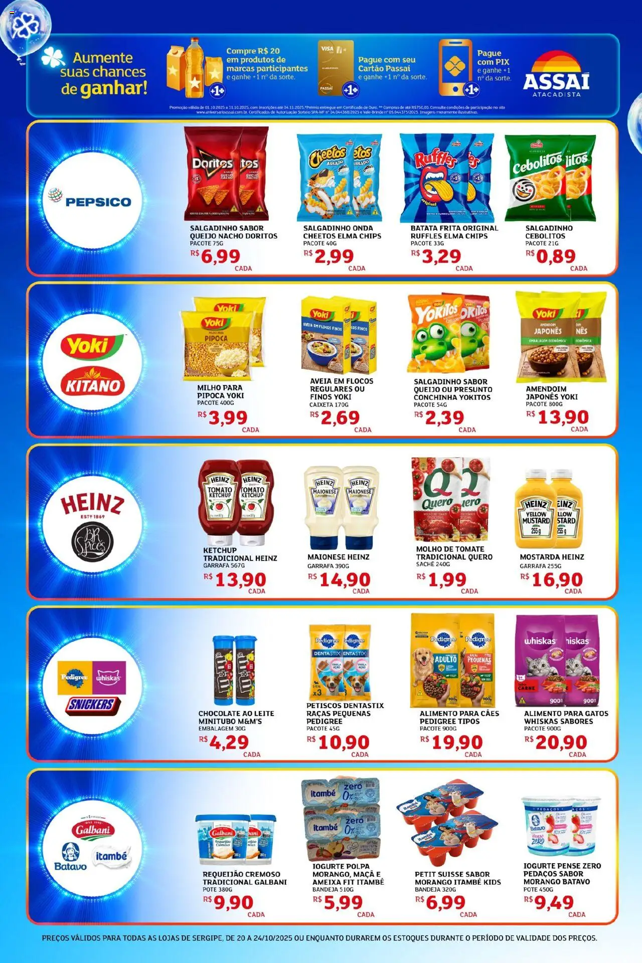 Assaí Atacadista Folheto - válido de 20.10.2025 | Página: 4 | Produtos: Bandeja, Maionese, Pipoca, Ameixa