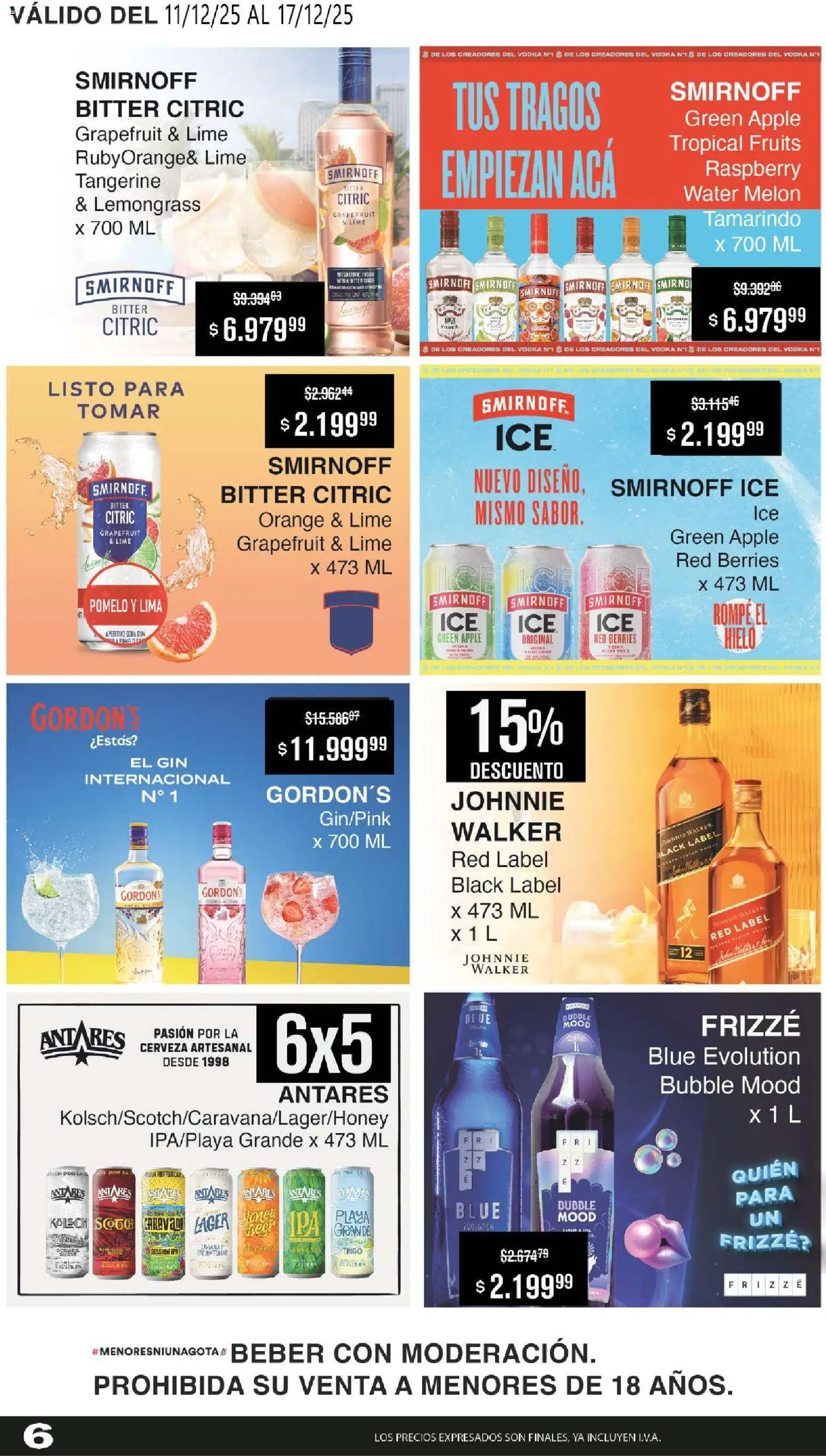 Makro ofertas │ válido desde el 11.12.2025 | Página: 6 | Productos: Melón, Gin, Lima, Pomelo