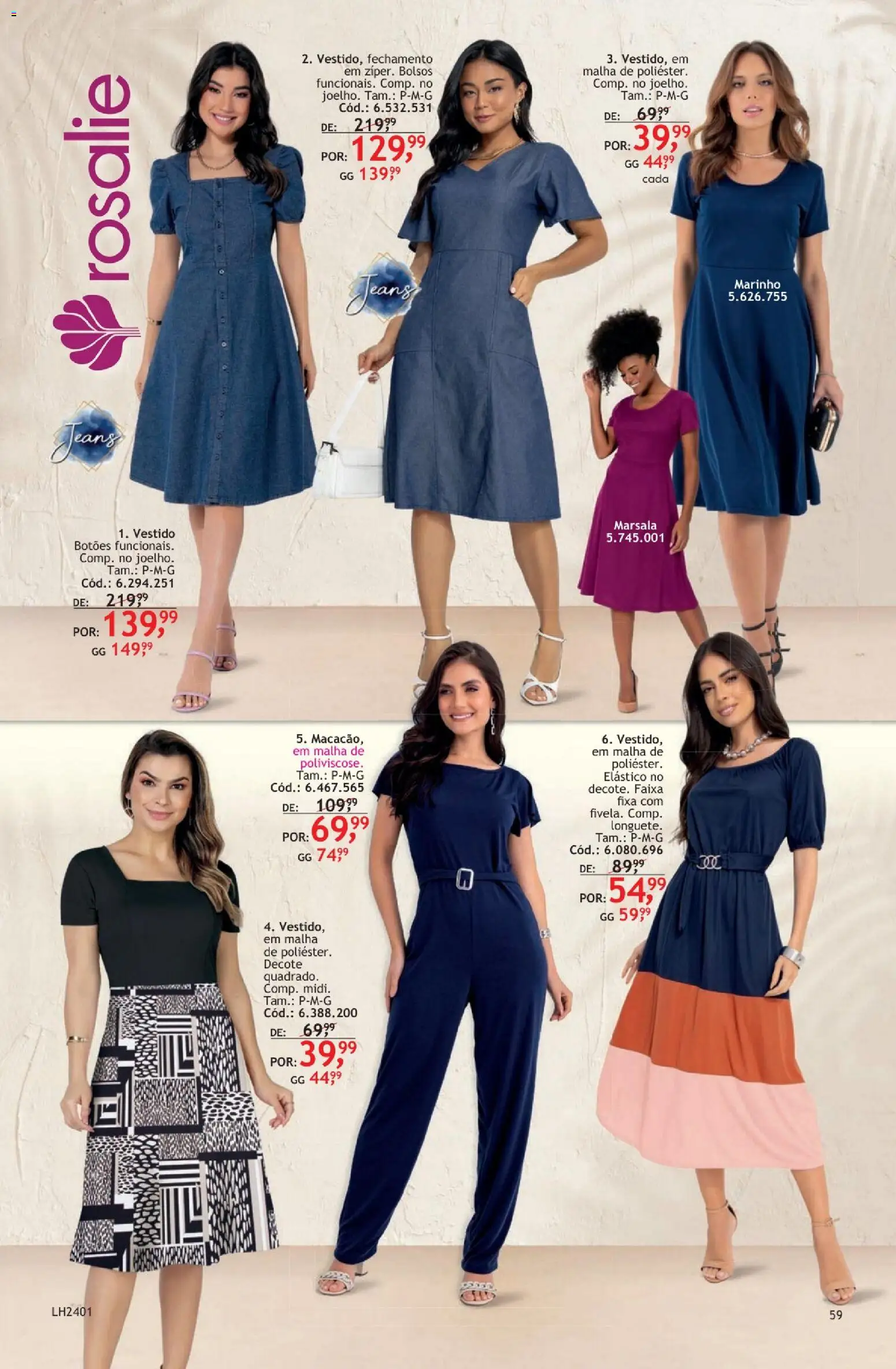 Quatro Estações Folheto - válido de 01.04.2026 | Página: 59 | Produtos: Vestido, Jeans