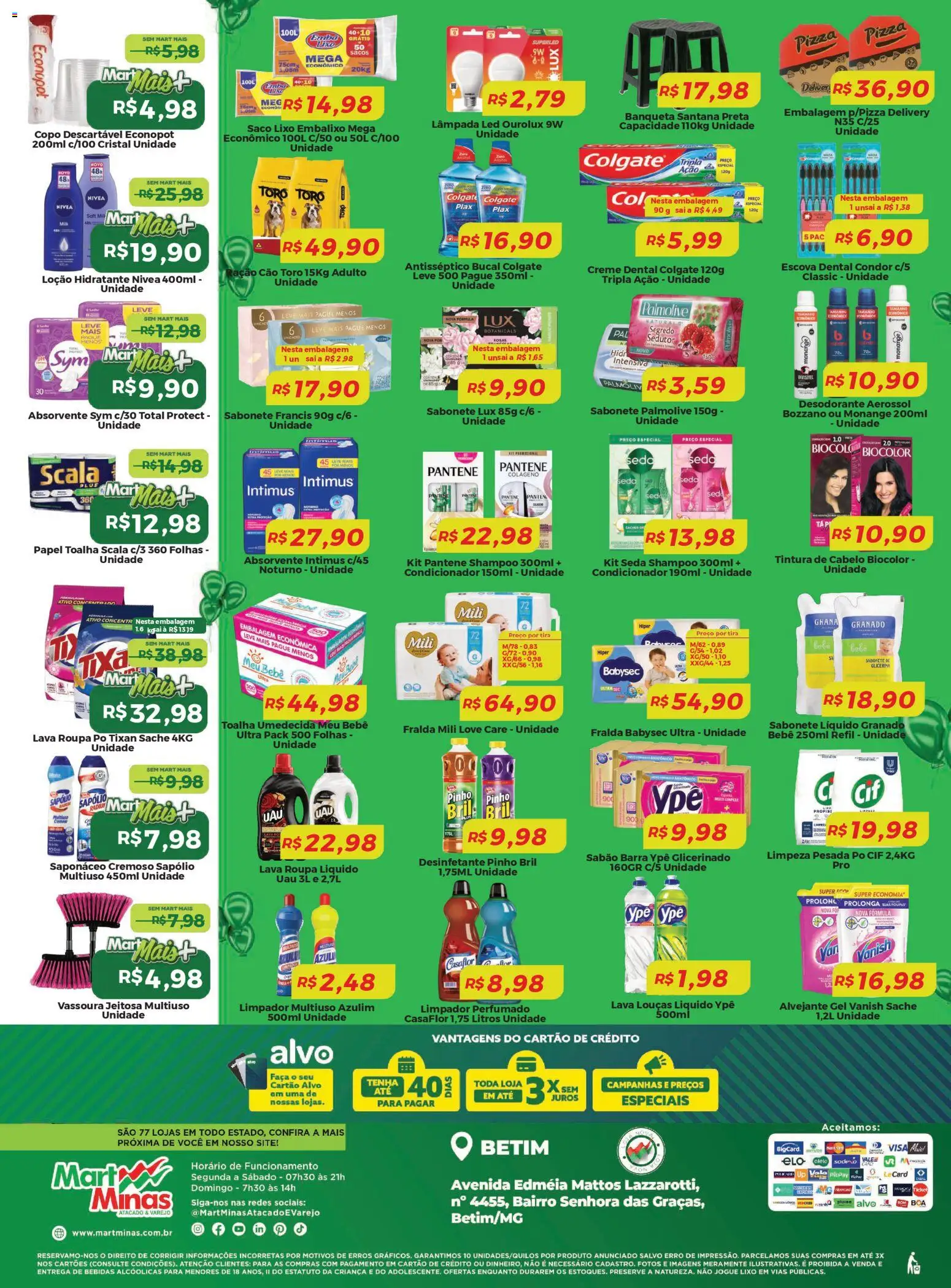 Mart Minas Folheto - válido de 16.04.2026 | Página: 4 | Produtos: Condicionador, Escova, Faca, Toalha umedecida