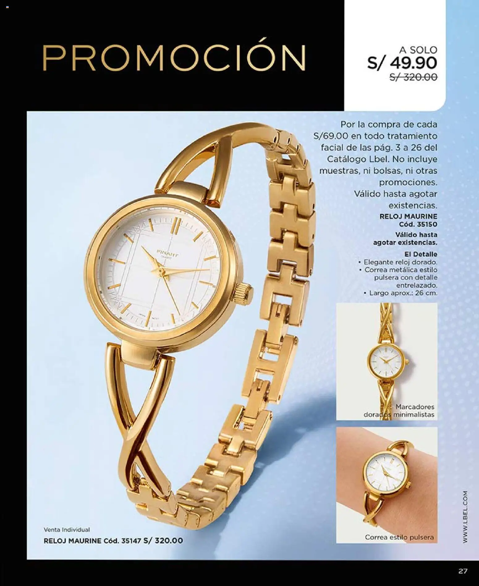 Catálogo L'Bel válido desde 21.02.2026 | Página: 27 | Productos: Reloj