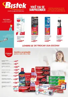 Bistek Supermercados - Ofertas Colgate - Pré-Visualização do folheto da loja Bistek Supermercados, válido de 30.07.2025
