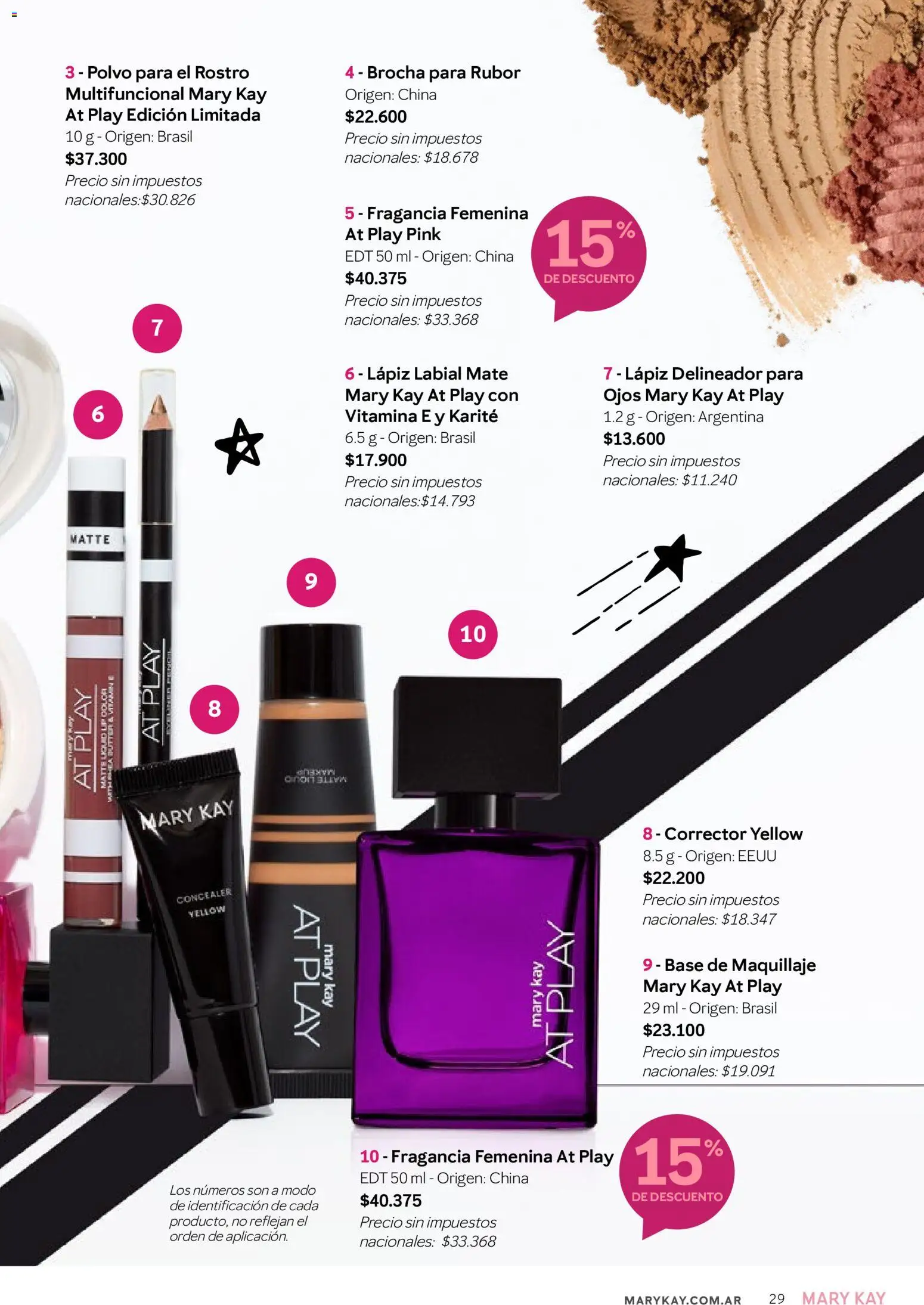 Mary Kay catálogo │ válido desde el 03.12.2025 | Página: 29 | Productos: Mate, Maquillaje, Delineador, Lápiz labial