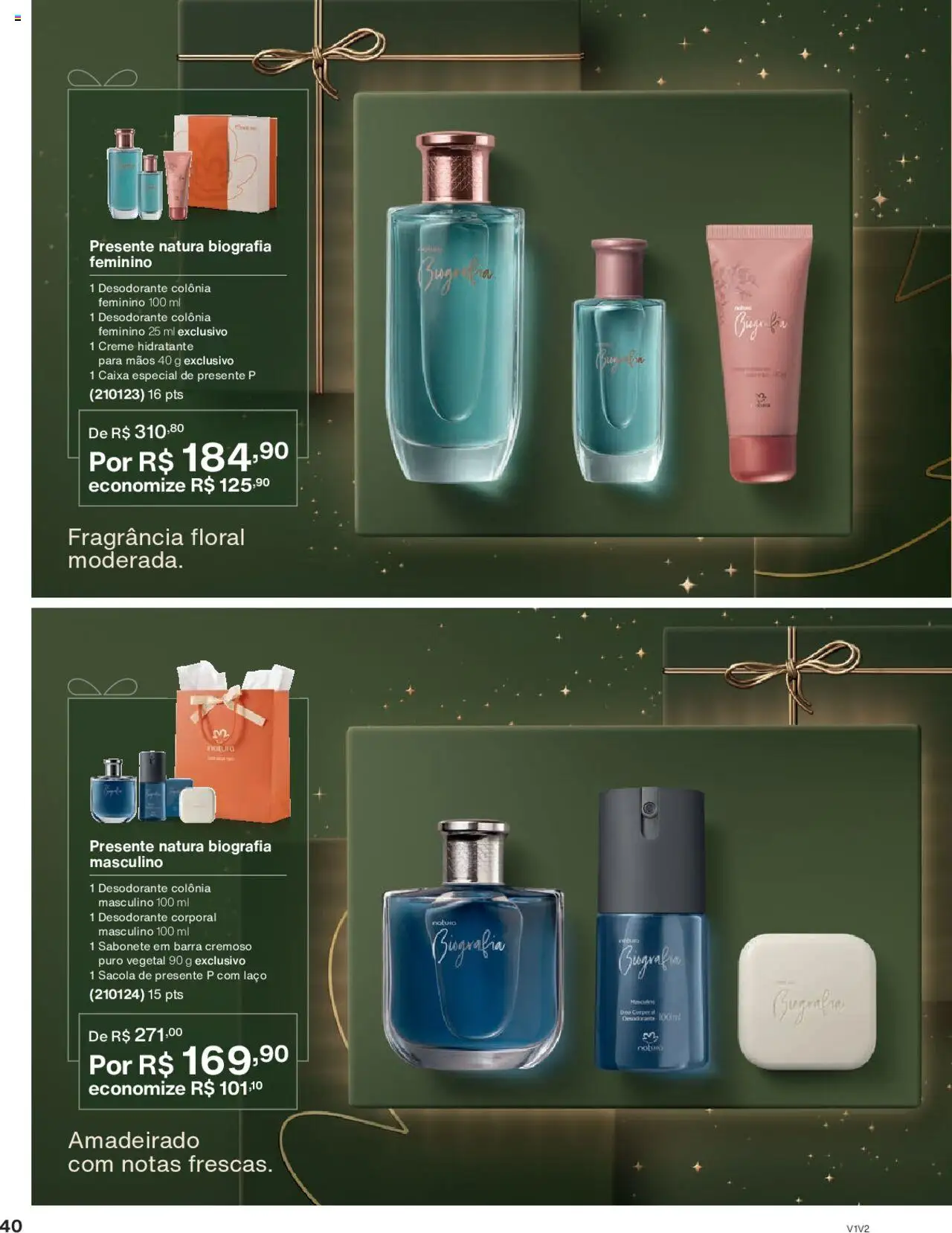 Natura Folheto - válido de 01.10.2025 | Página: 40 | Produtos: Fragrância, Desodorante, Caixa, Creme