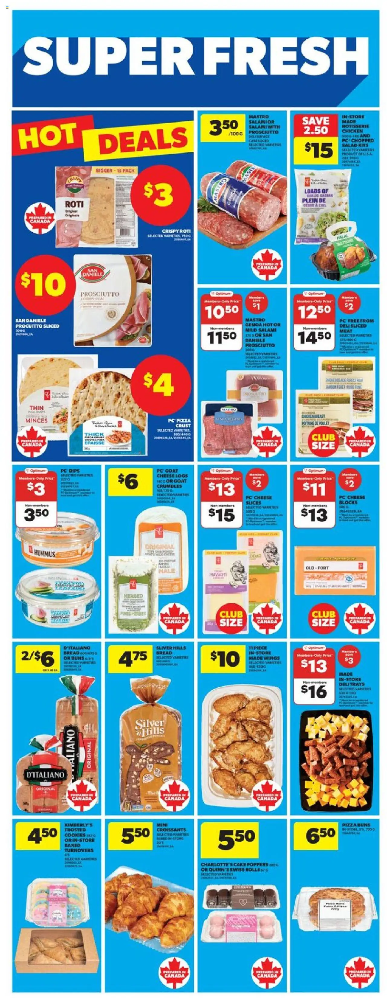 Real Canadian Superstore flyer valid from 16.10.2025 | Page: 19 | Products: Salad, PC, Cheese, Chicken