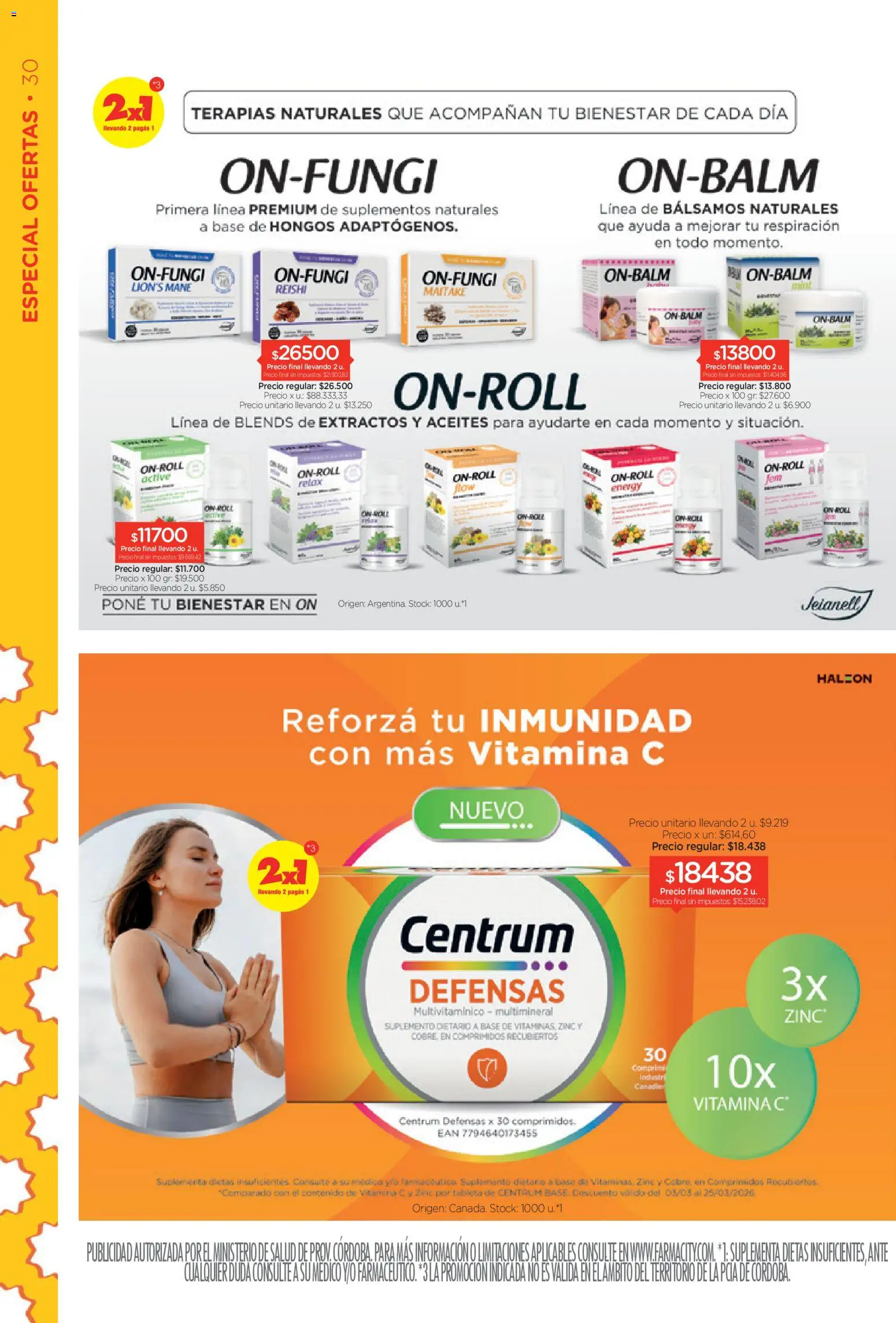 Farmacity catálogo │ válido desde el 03.03.2026 | Página: 30 | Productos: Tableta, Suplemento dietario, Hongos