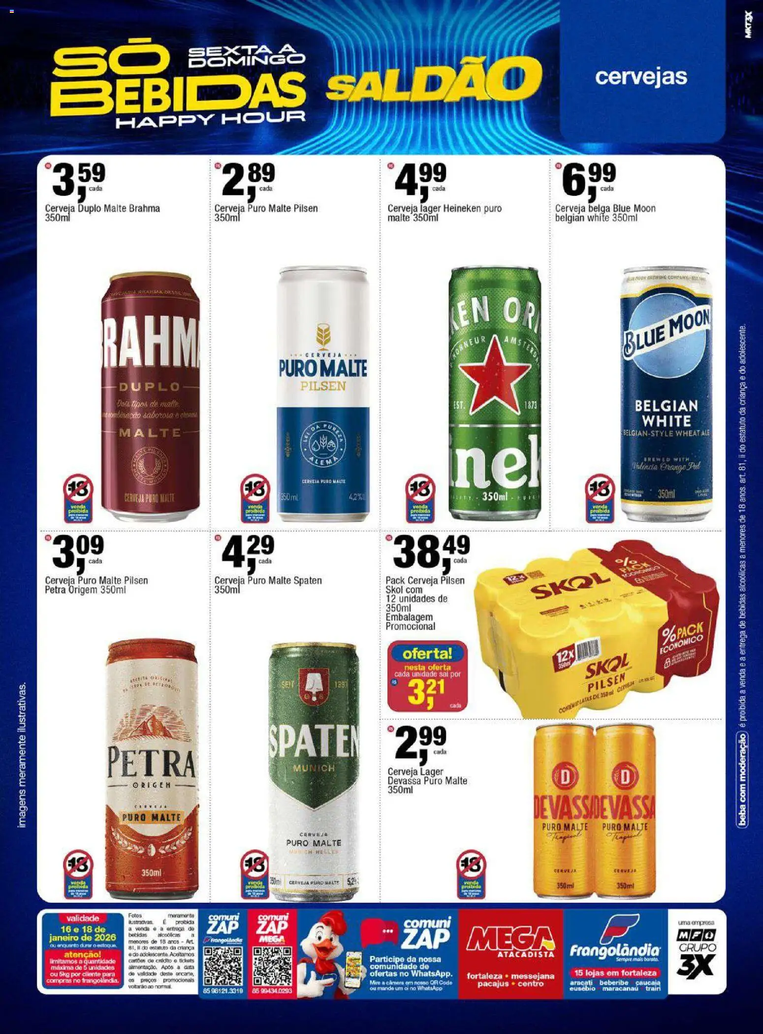 Frangolândia Folheto - válido de 16.01.2026 | Página: 10 | Produtos: Cerveja, Heineken, Câmera
