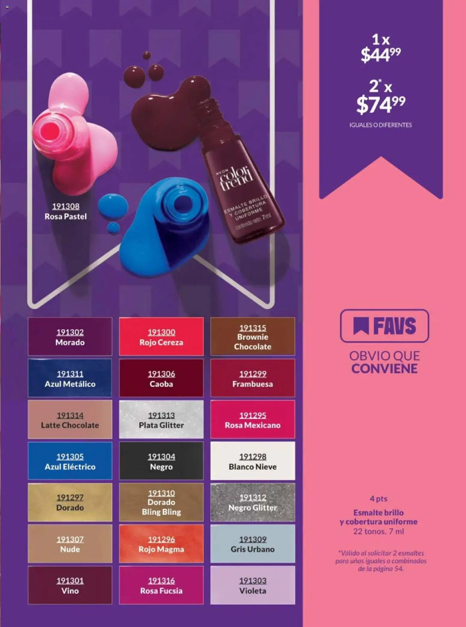 Nuevas ofertas de AVON válidas en toda la República Mexicana desde el 30.01.2026. ¡Encuentra las mejores ofertas en AVON campaña 3 2026! | Página: 49 | Productos: Glitter, Pastel, Chocolate, Vino