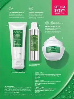 Vista previa de Aclarado y textura uniforme crema facial aclaradora Día FPS 35 30 g, Crema facial aclaradora Día FPS 35, nuevo folleto de la tienda, válido en México a partir del 07.11.2025 | Página: 153 | Productos: Serum, Crema